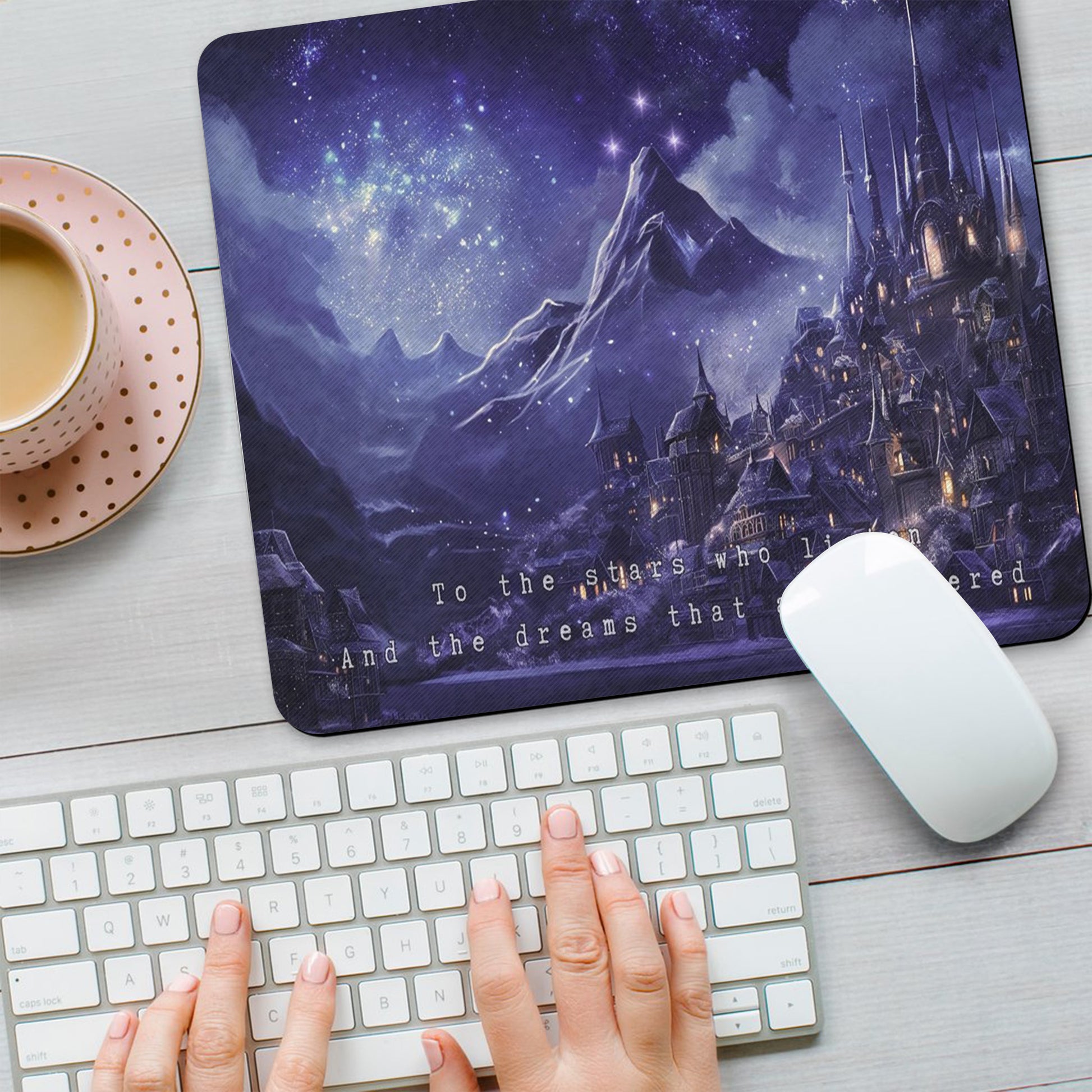 ACOTAR Velaris Desk Mat, Night Court Galaxy Desk Pad, A Court of Thorns and Roses Sarah J Maas Merch DMVLR18
