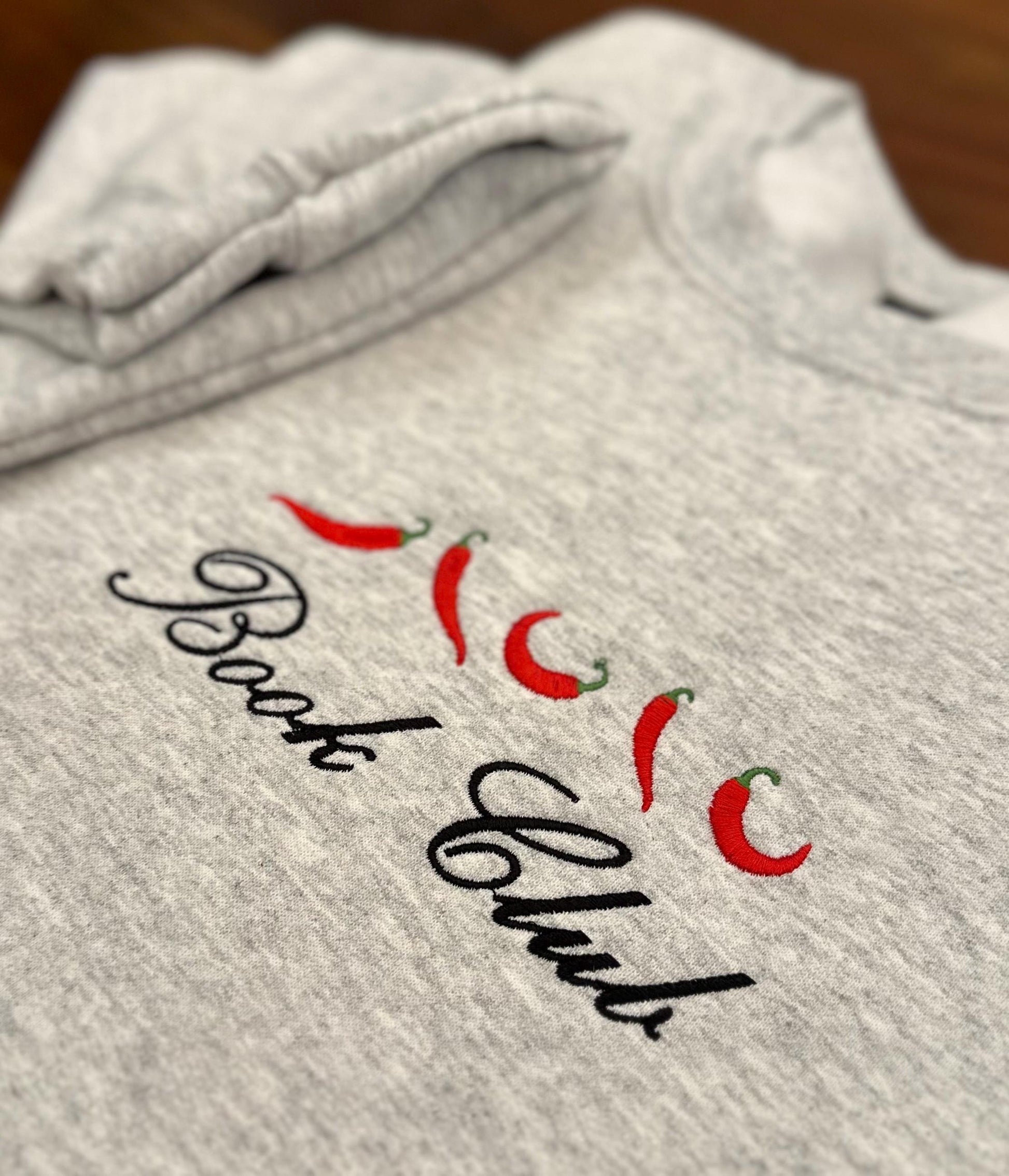 Spicy Book Club Embroidered Sweatshirt, Romantasy Reader Crewneck, Minimalist Reading Sweater, Bookish Gift for Readers, Library Crewneck