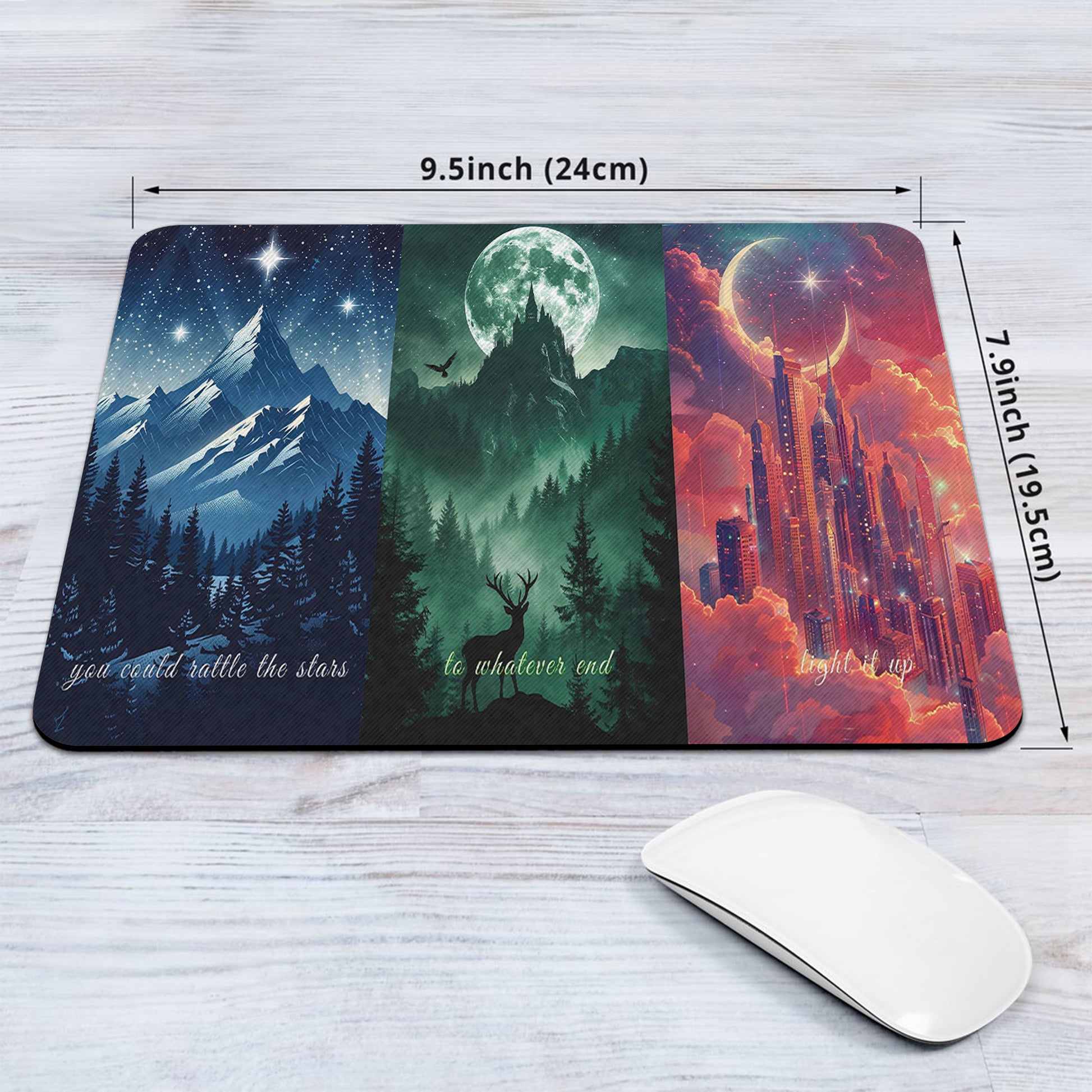 Sarah J Maas Desk Mat, Throne of Glass, ACOTAR, Crescent City Inspired Desk Pad, Fantasy Book Desk Accessories DMVLR19