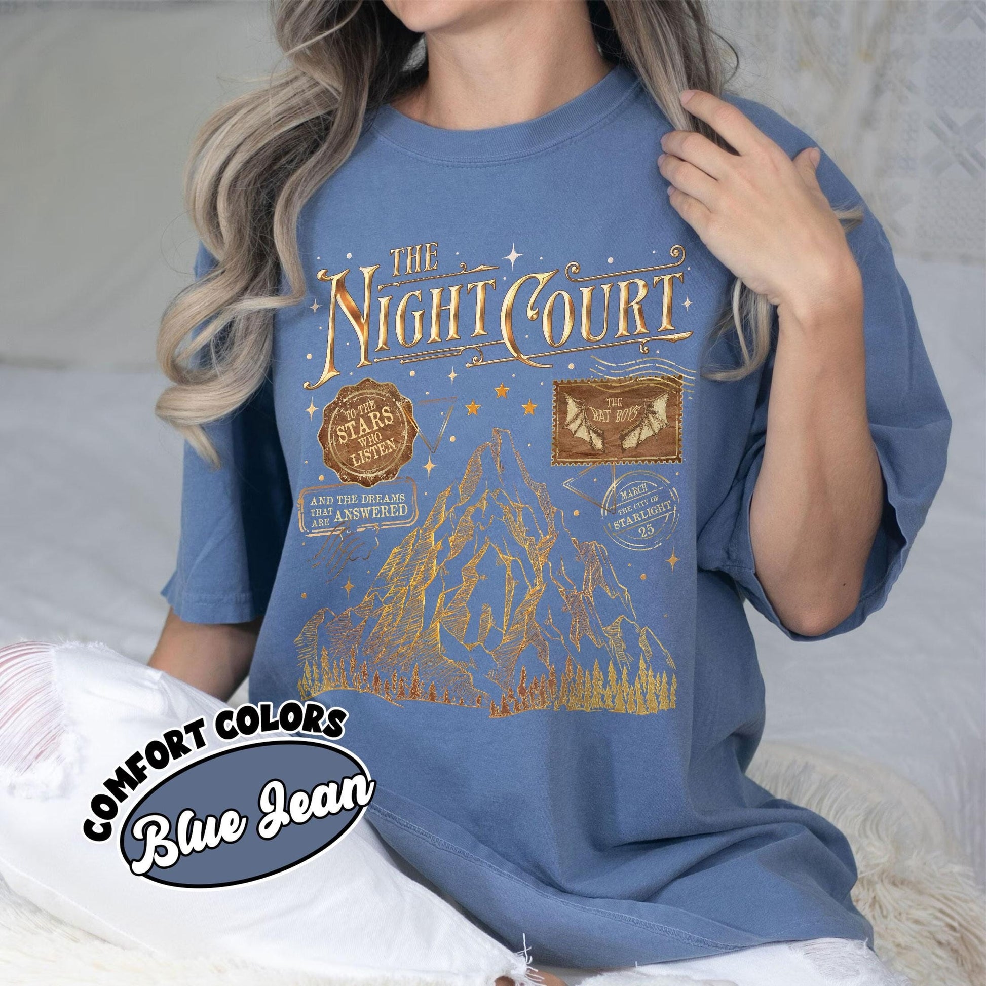 Acotar The Night Court Comfort Colors Shirt, Acotar Velaris Night Court Shirt, City Of Starlight Court Of Dreams, Inner Circle Acotar Tee CFVLR67