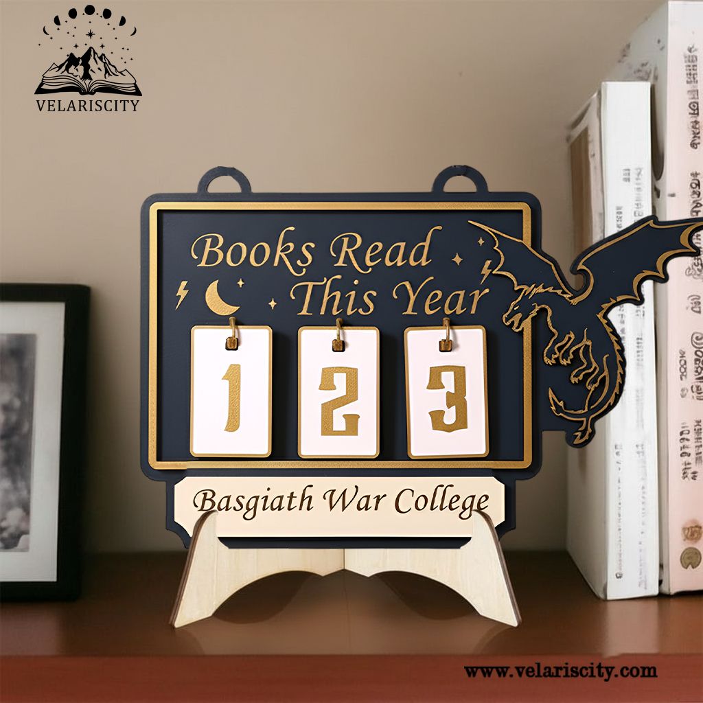 Fourth Wing Book Tracker Sign, Basgiath War College Decor, Personalized Books Read This Year, Dragon Reading Tracker BTVLR19