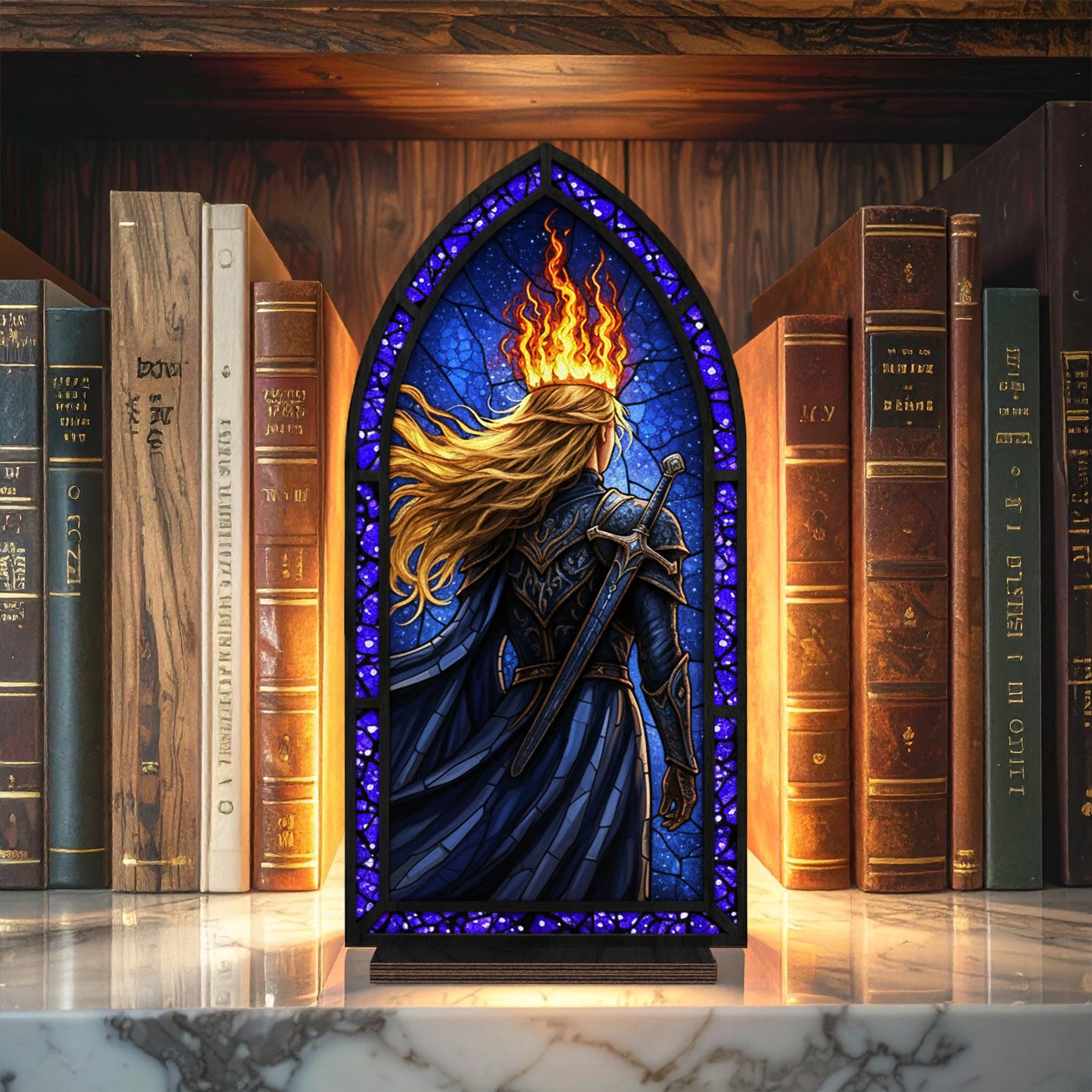 Aelin Throne of Glass Book Nook, TOG Series Bookshelf Insert, Sarah J Maas Fantasy Decor, Bookish Gift, Fantasy Collectible BNVLR18