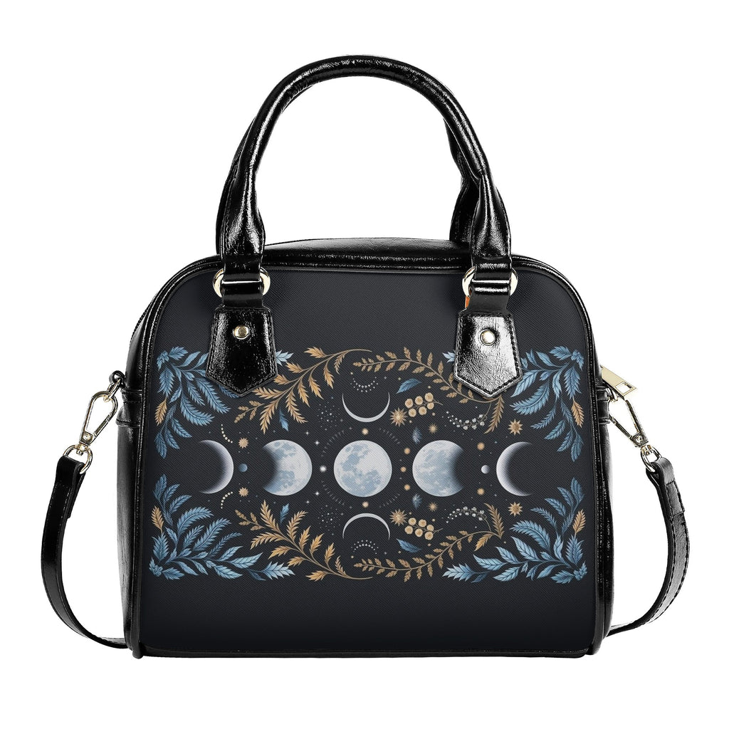Velaris Moon Phase Leather Bag, Fantasy Night Court Bag, Personalized Leather Bag, Fantasy Leather Handbag, Perfect Gift for Women. HBVLR20