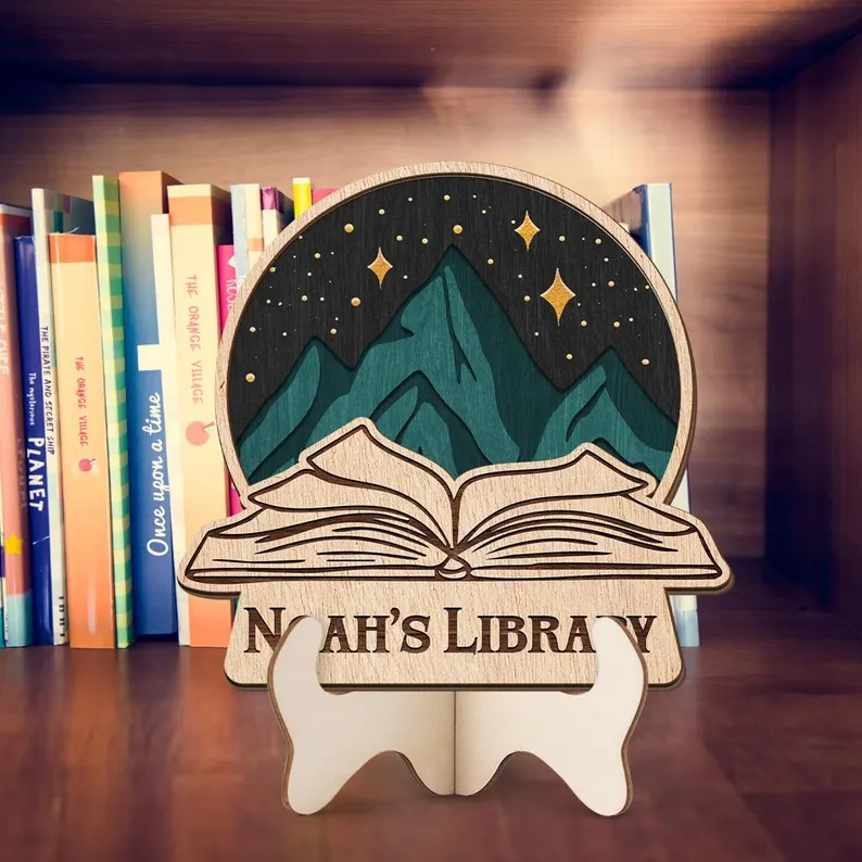 Custom ACOTAR Velaris Sign, City of Starlight Bookshelf Decor, Wooden Signpost ACOTAR Decor, Fantasy Bookish Shelf Sign BTVLR54