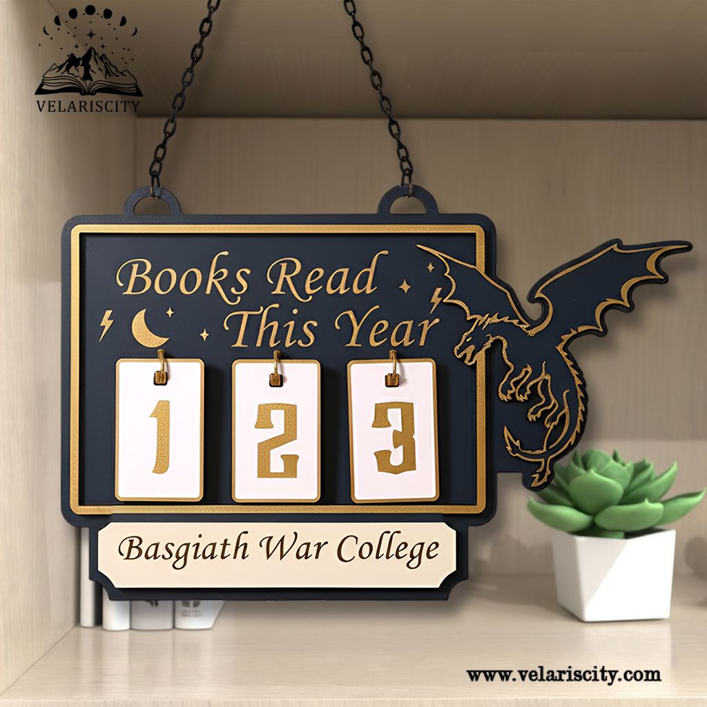 Fourth Wing Book Tracker Sign, Basgiath War College Decor, Personalized Books Read This Year, Dragon Reading Tracker BTVLR19