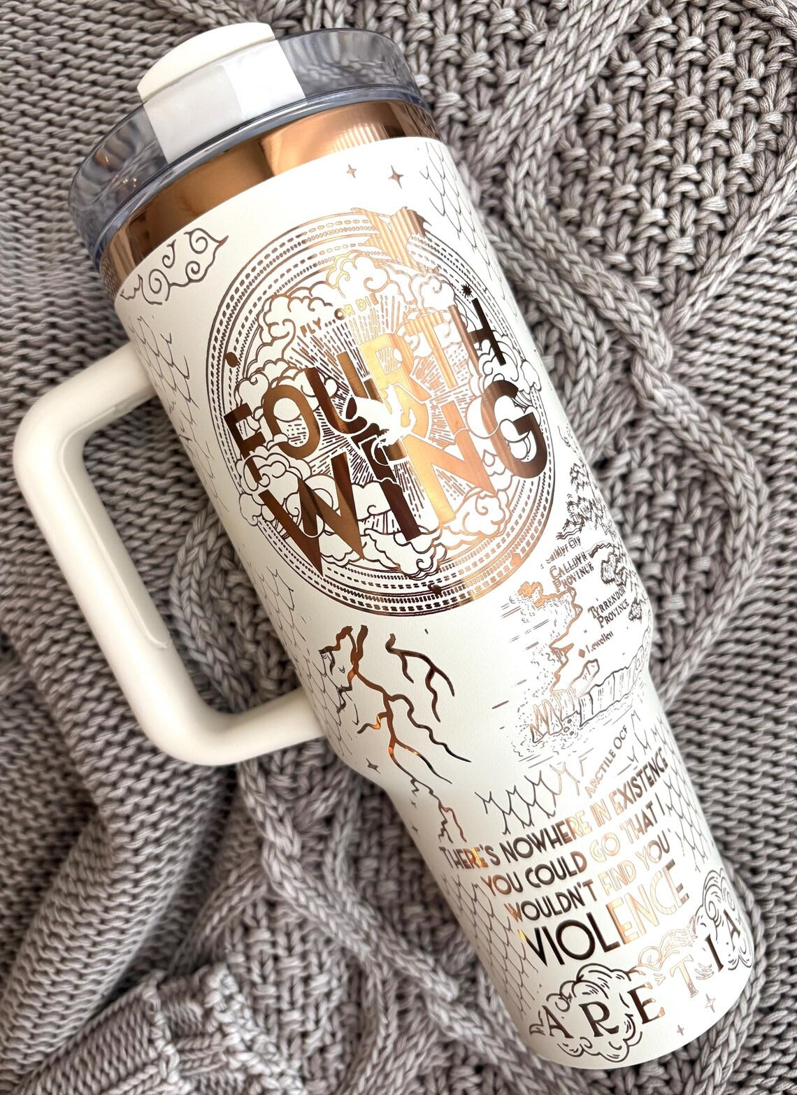 Fourth Wing Tumbler 30oz/40oz, The Empyrean Tumbler, Basgiath War College Tumbler. VLR53