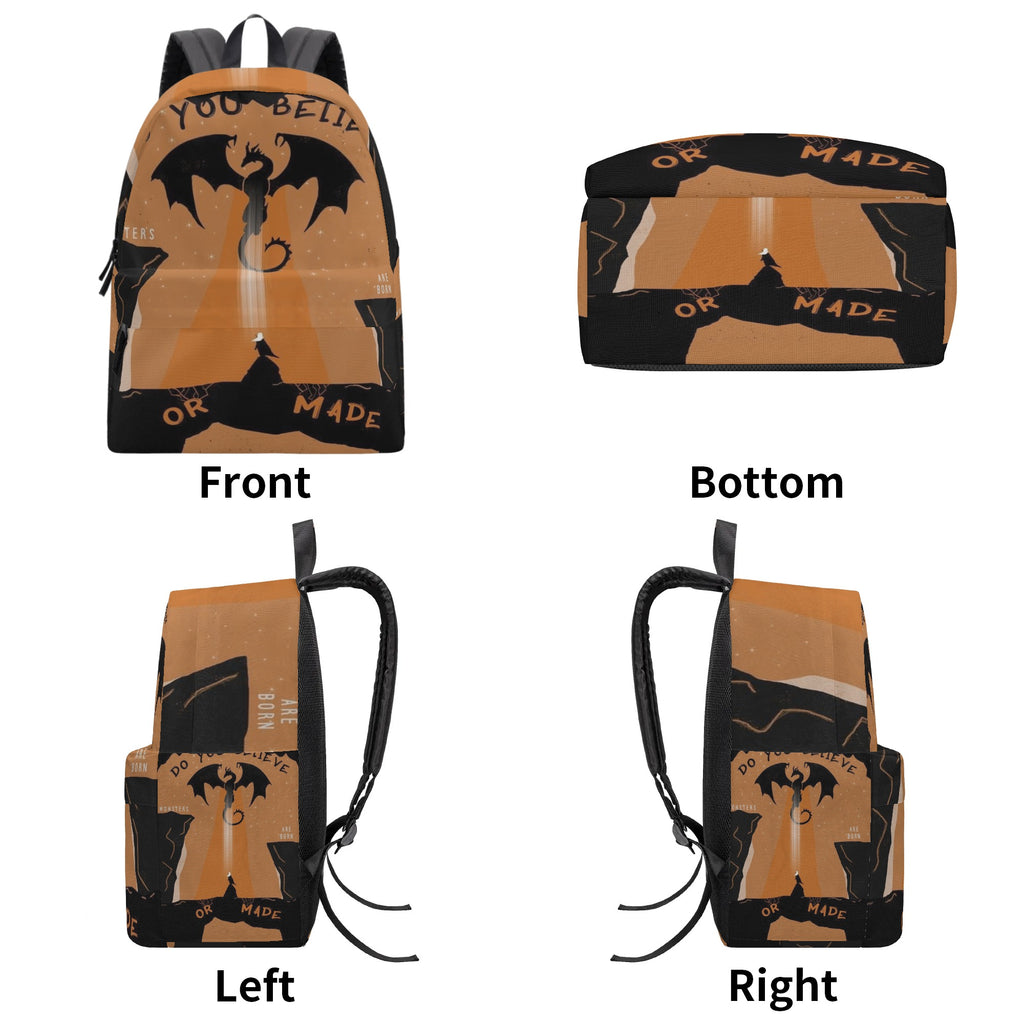 Throne Of Glass Backpack, Fantasy Dragon Backpack – Do You Believe Monsters Are Born or Made Backpack. BPVLR02