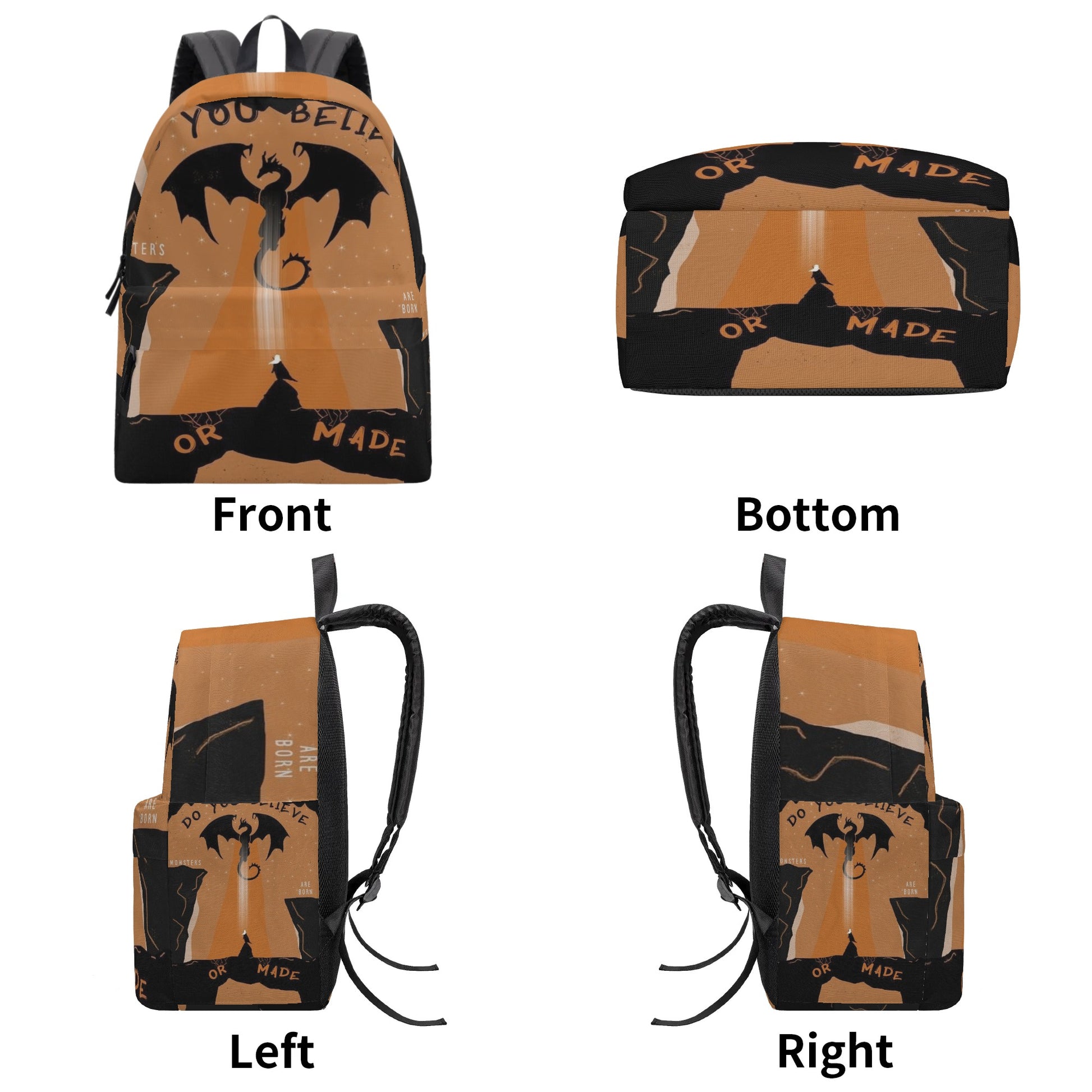 Throne Of Glass Backpack, Fantasy Dragon Backpack – Do You Believe Monsters Are Born or Made Backpack. BPVLR02