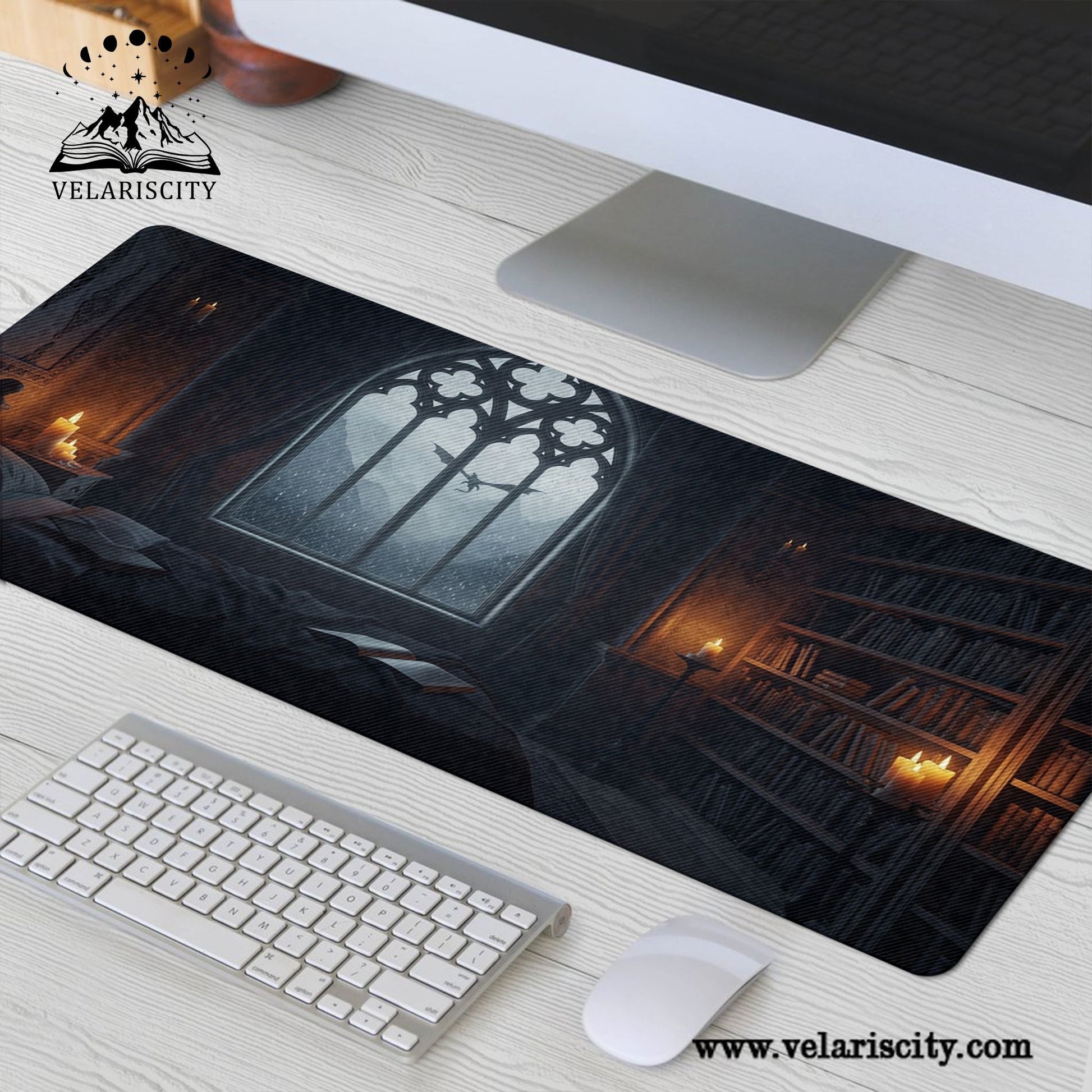 Fourth Wing Basgiath War College Desk Mat, Fantasy Dark Academia Large Desk Mat, Xaden Riorson Violet Sorrengail Bookish Gift DMVLR01