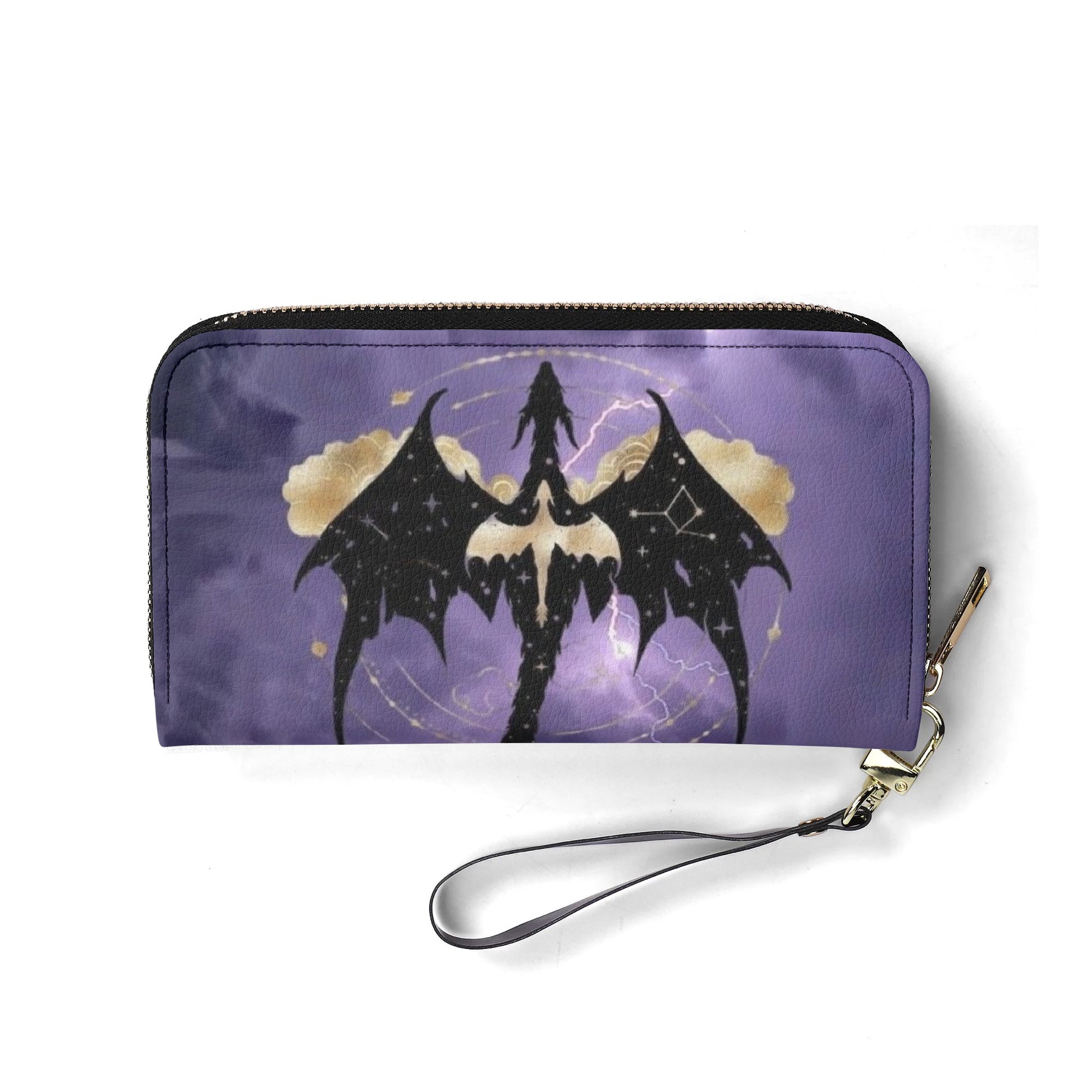 Fourth Wing Leather Bag, Fourth Wing Bag, Personalized Leather Bag, Purple Dragon Winged Handbag, Perfect Gift for Women. HBVLR02