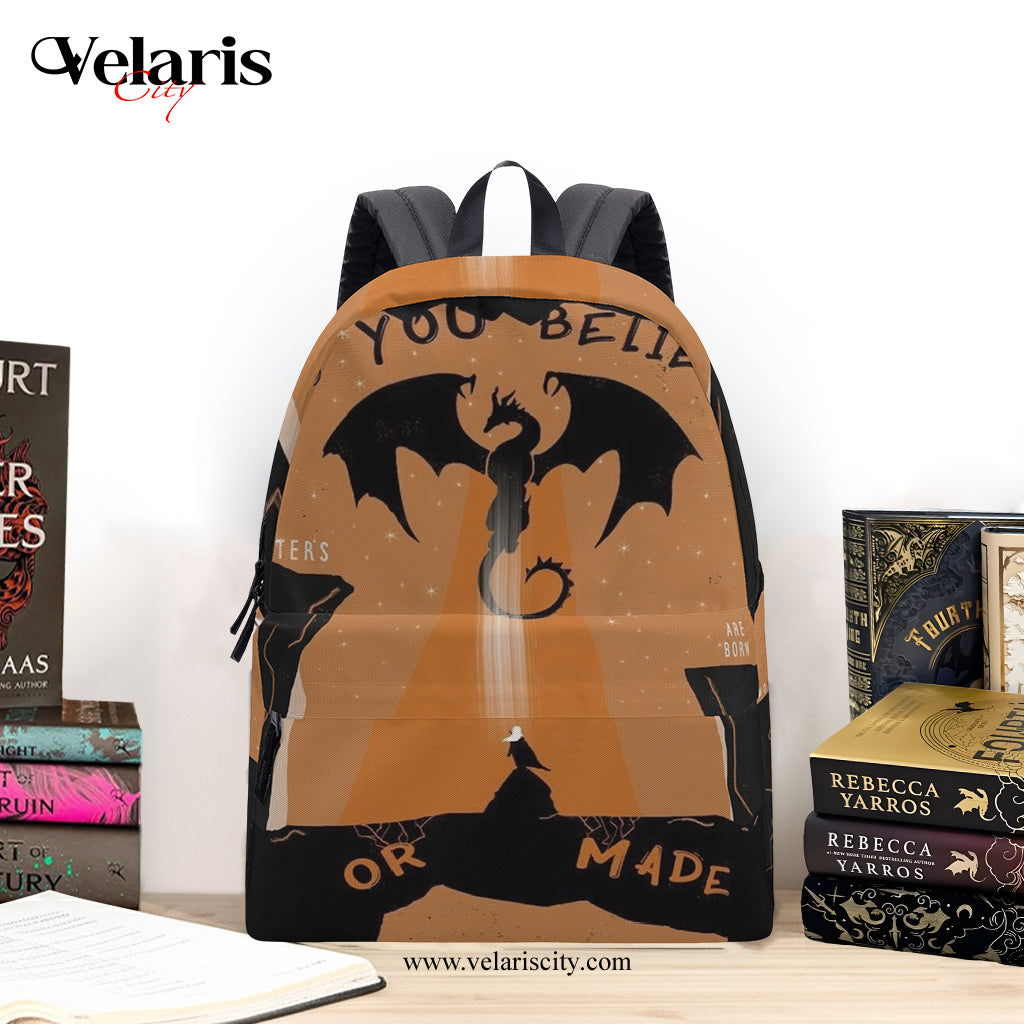 Throne Of Glass Backpack, Fantasy Dragon Backpack – Do You Believe Monsters Are Born or Made Backpack. BPVLR02