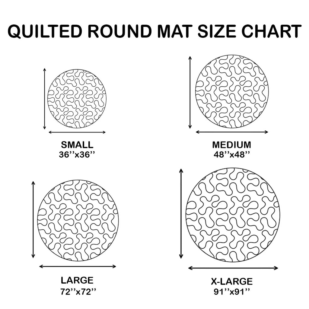 Mystic Flight Quilted Round Mat - QRVLR08