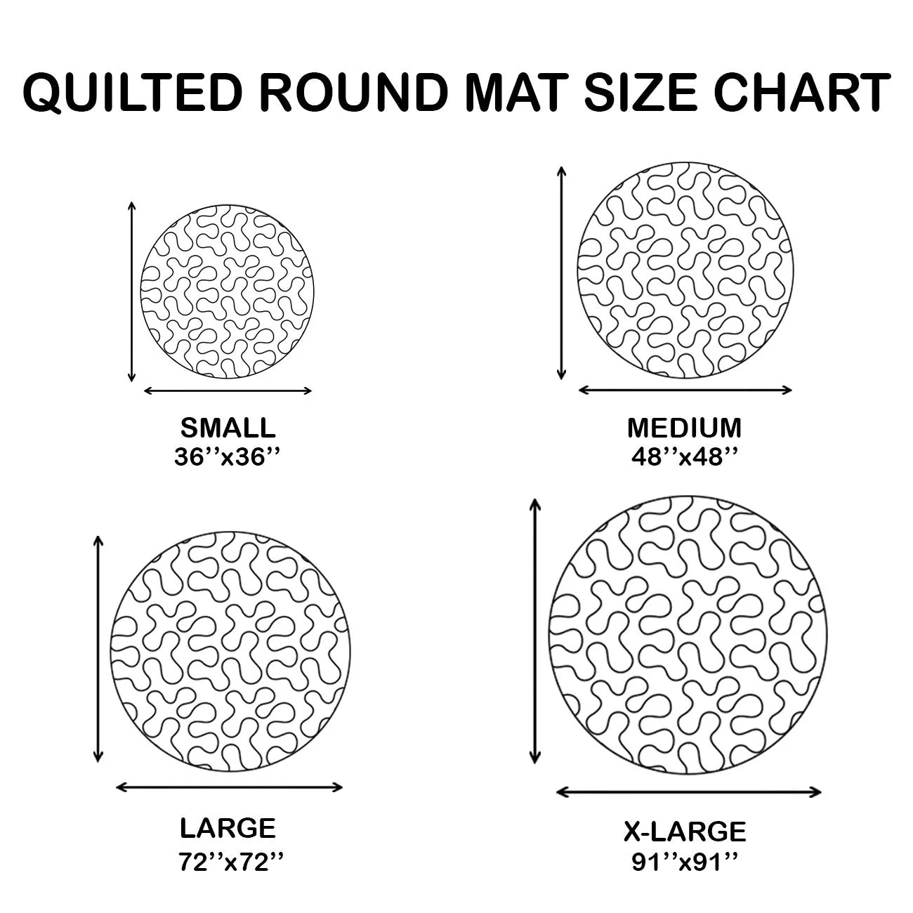 Mystic Flight Quilted Round Mat - QRVLR08