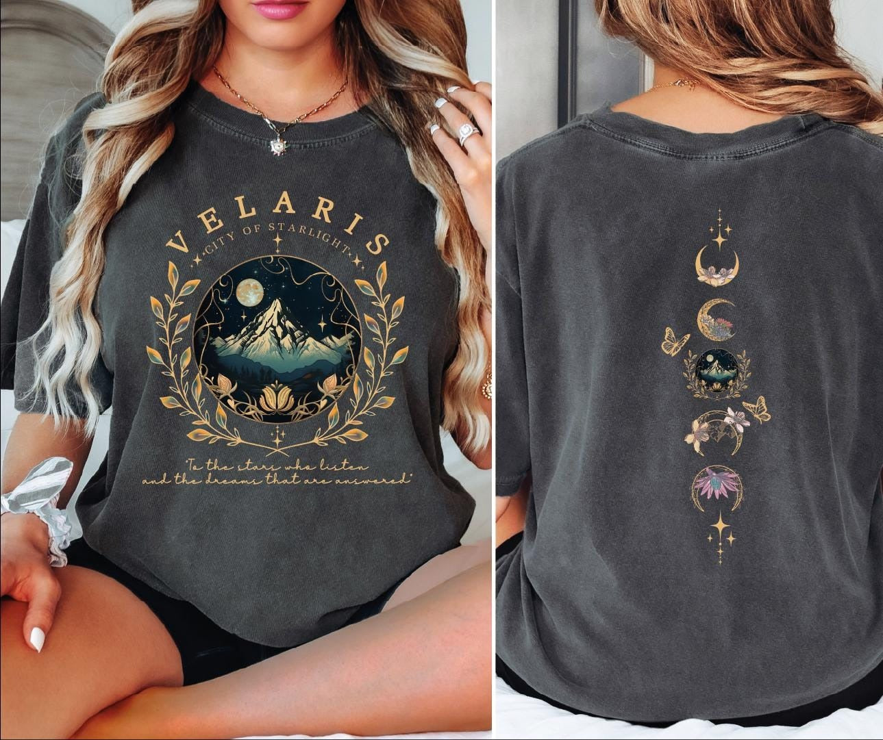 Velaris City of Starlight Acotar Comfort Colors Shirt, the Night Court Shirt, Bookworm Shirt, Court of Thorns and Roses, Acotar Shirt CFVLR53