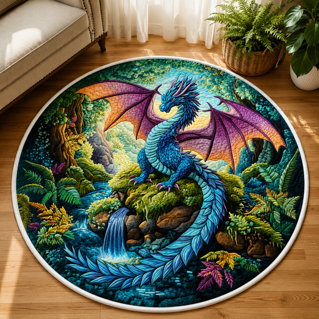 Mystic Flight Quilted Round Mat - QRVLR08