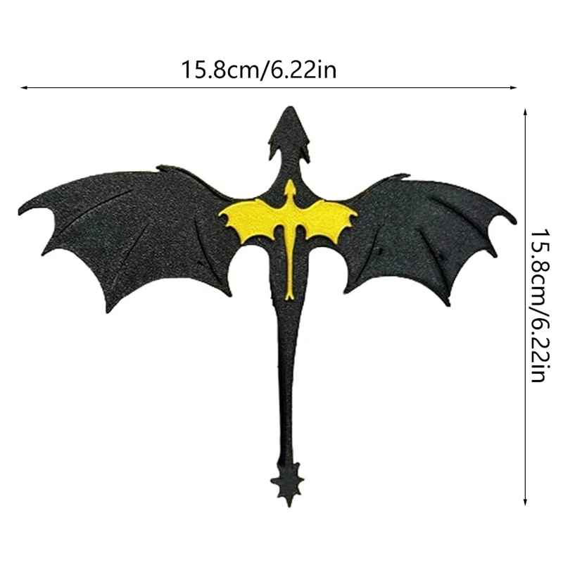 Fourth Wing Double Dragon BOOK INSERT, Bookmark, Book Accessory, Black and Gold Dragons
