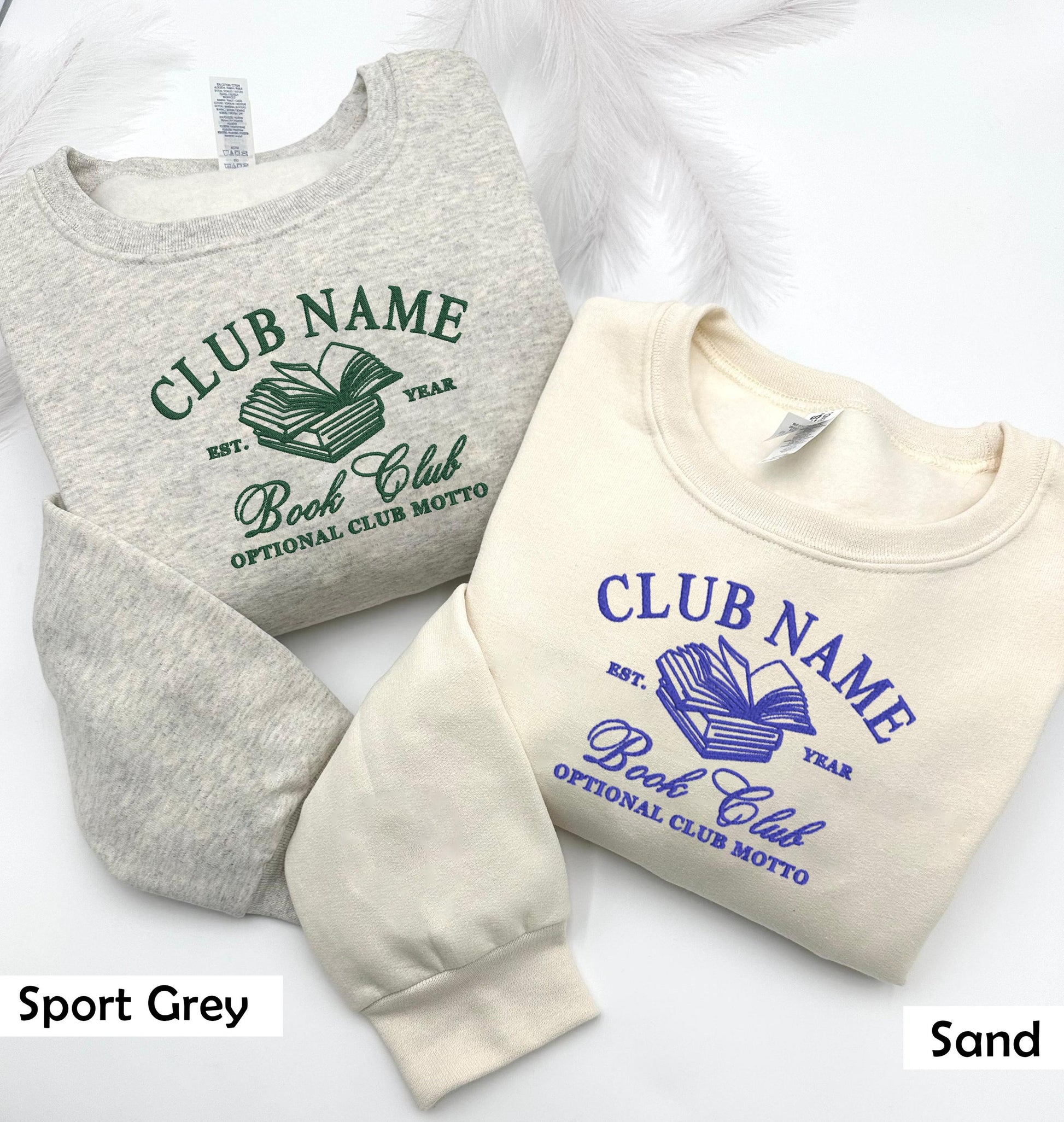 Embroidered Book Club Personalized Shirts, Personal Gift For Book Lovers, Gift Reading Club Group Shirts, Book Club Gift, Bookish Sweatshirt