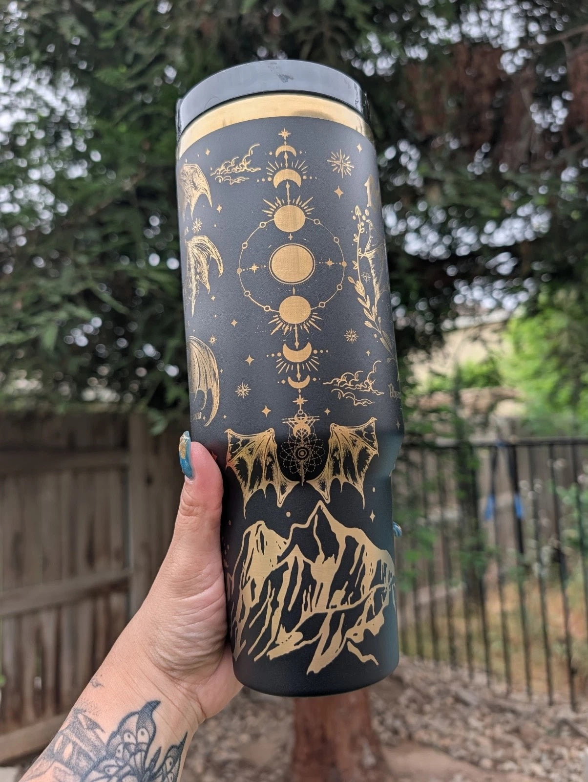 The Bat Boy 30oz/40oz Stainless Steel Tumbler, Fourth Wing Tumbler, The Empyrean Series Book, Basgiath Dragon Tumbler, VLR61