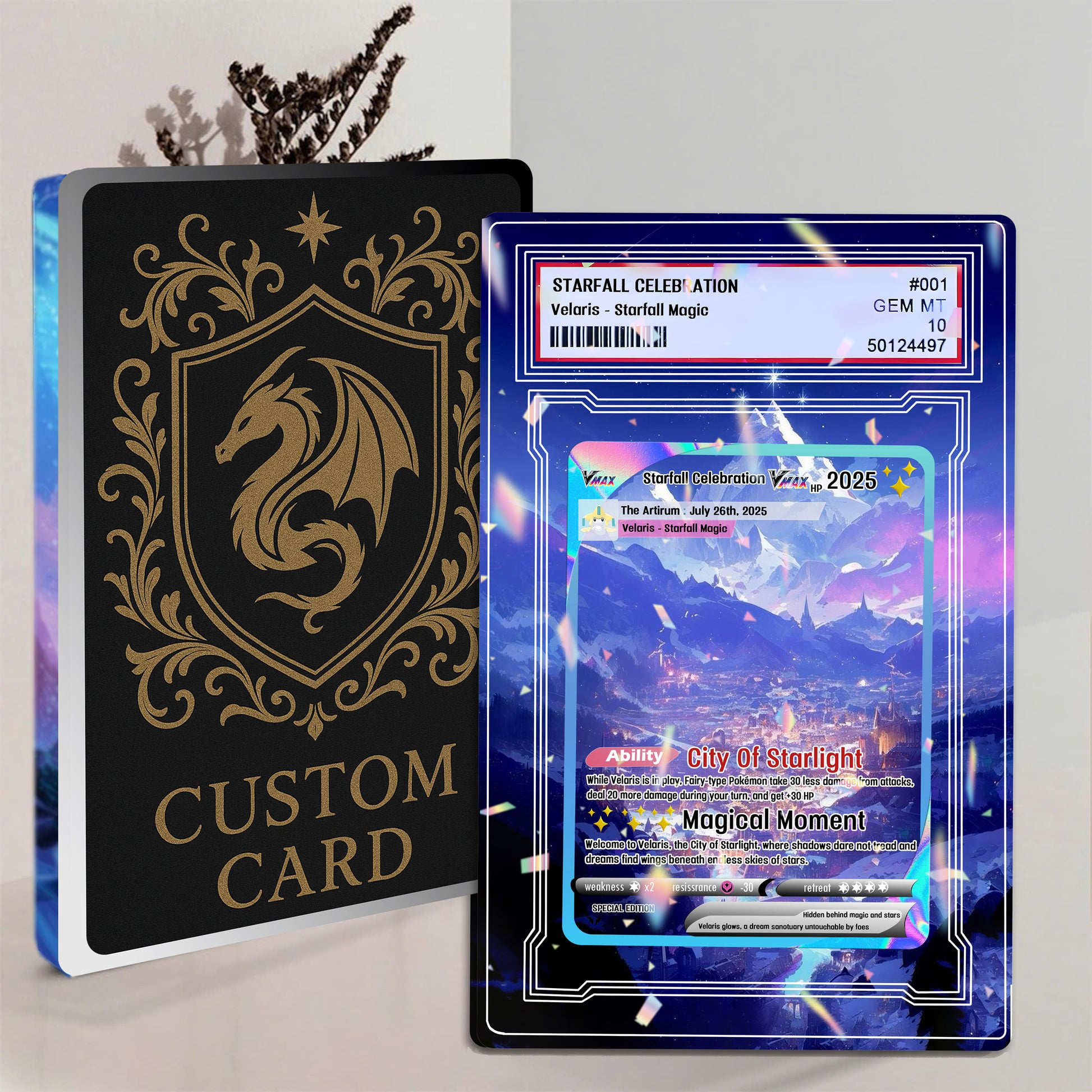 Velaris Starfall Acrylic Block, ACOTAR Acrylic Block, Fantasy Fanart Gift, Home Decor Collectible for Book Lovers & Night Court Fans ABVLR02