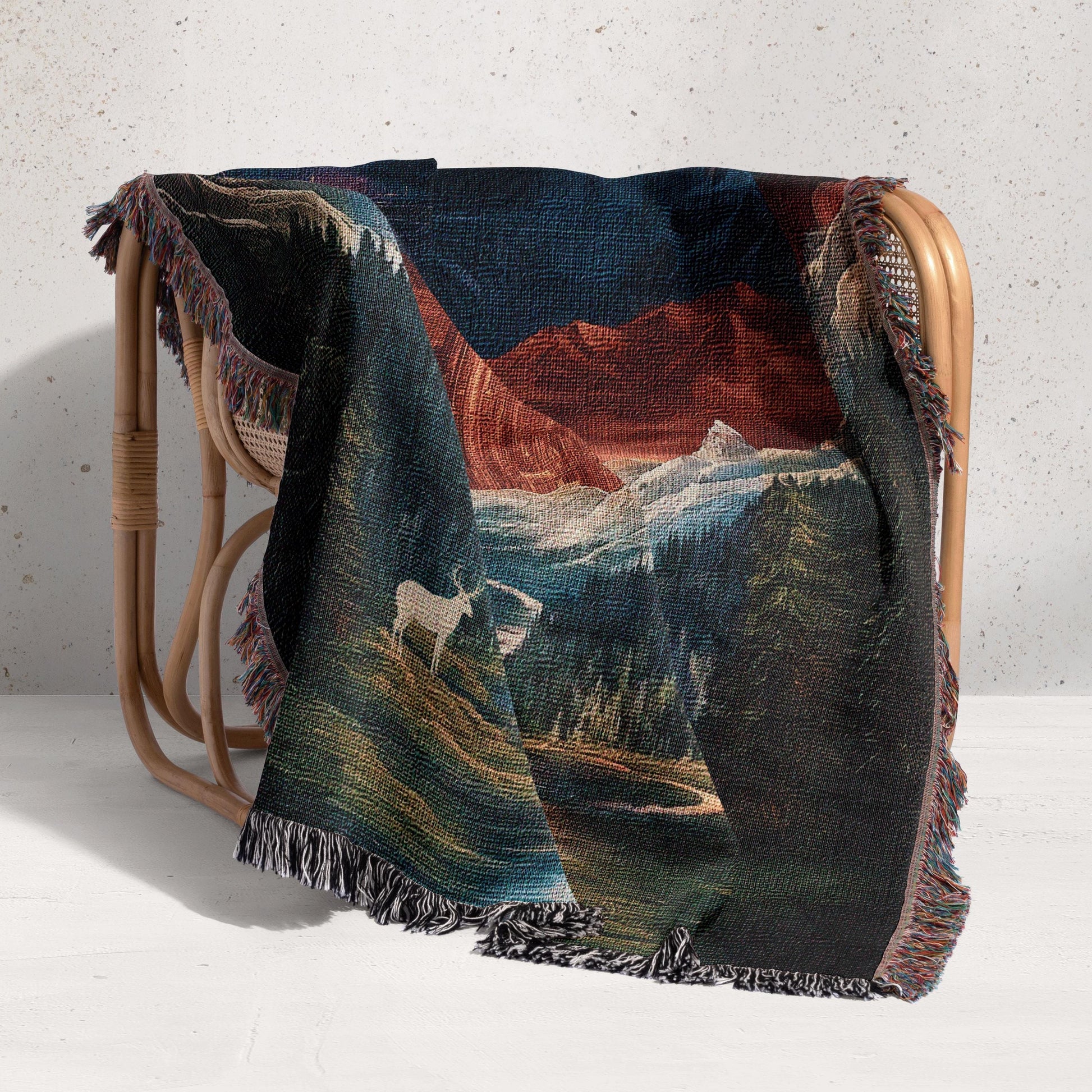 ACOTAR, Crescent City, Throne of Glass, Woven Blanket, Fantasy Bookish Decor Maasverse Booktok Gift Reading Nook Throw Night Court Aesthetic BKVLR06