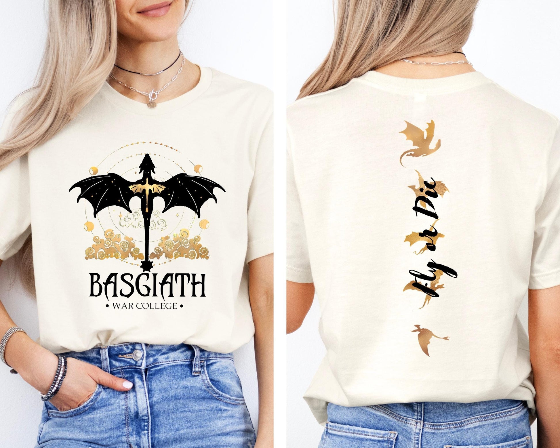 Comfort Colors Basgiath War College T-shirt ,Dragon Rider, Fly or Die,Riders Quadrant,Rebecca Yoros, Fourth Wing Shirt, Violet Sorrengail,Xaden Riorson CFVLR17