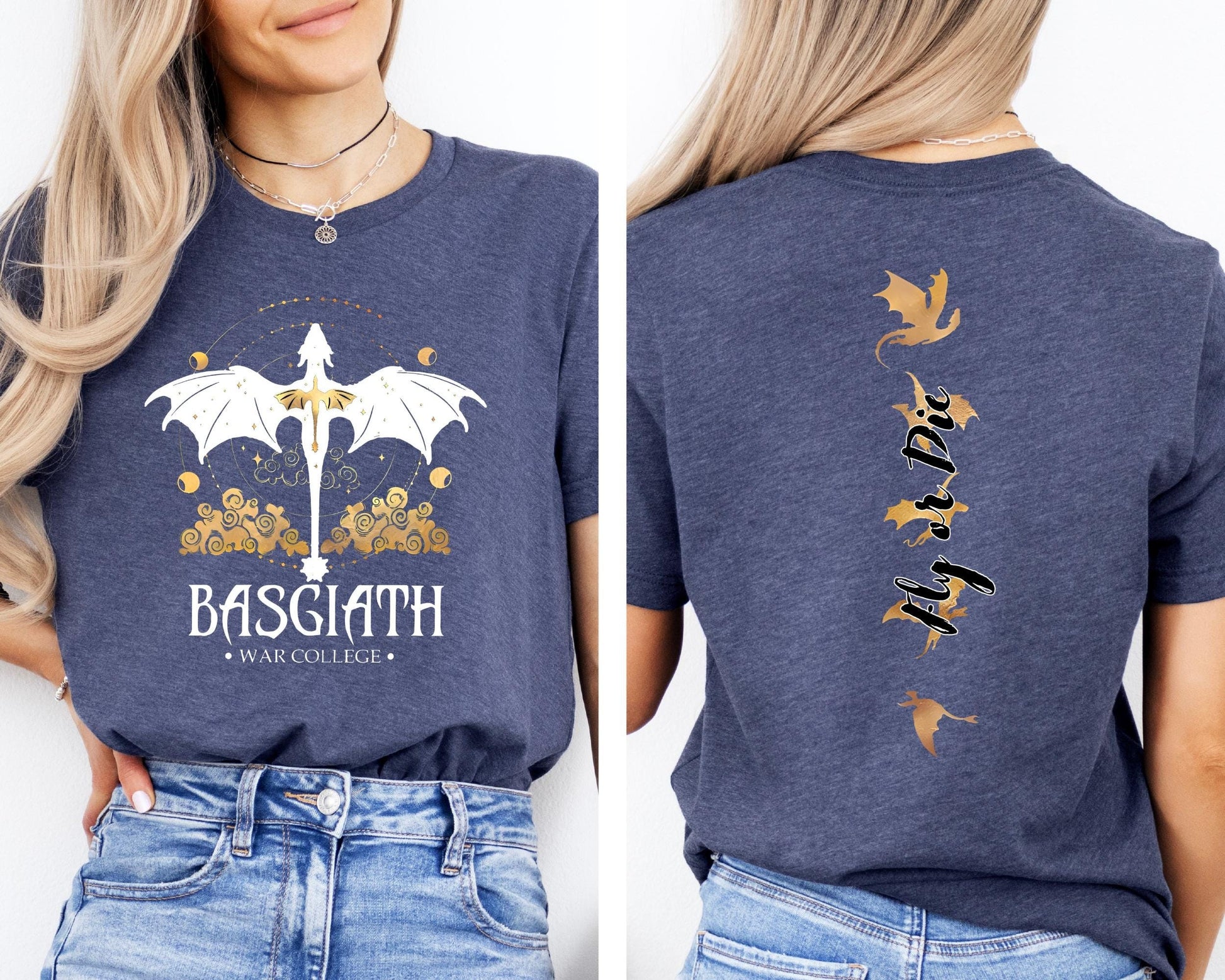 Comfort Colors Basgiath War College T-shirt ,Dragon Rider, Fly or Die,Riders Quadrant,Rebecca Yoros, Fourth Wing Shirt, Violet Sorrengail,Xaden Riorson CFVLR17