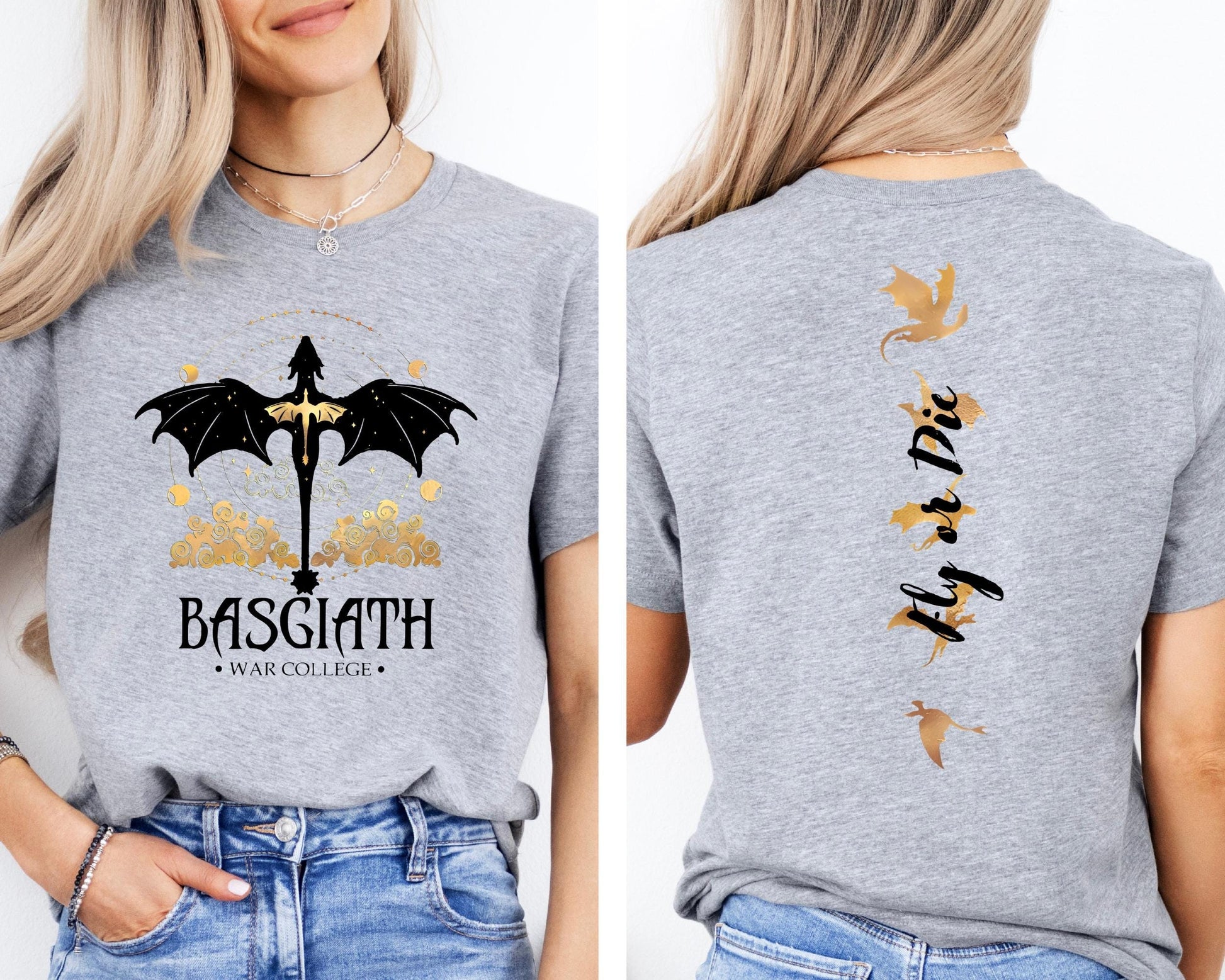 Comfort Colors Basgiath War College T-shirt ,Dragon Rider, Fly or Die,Riders Quadrant,Rebecca Yoros, Fourth Wing Shirt, Violet Sorrengail,Xaden Riorson CFVLR17