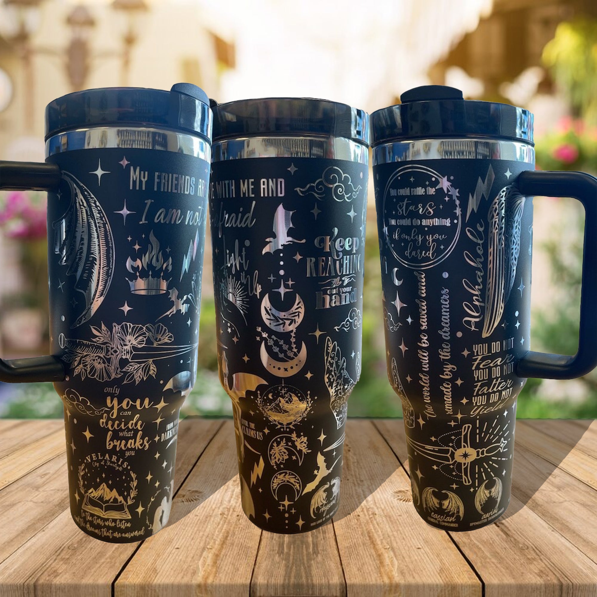 Acotar Tumbler 30oz/40oz, Velaris City Tumbler 30oz/40oz, Velaris Bookish Gift. VLR17