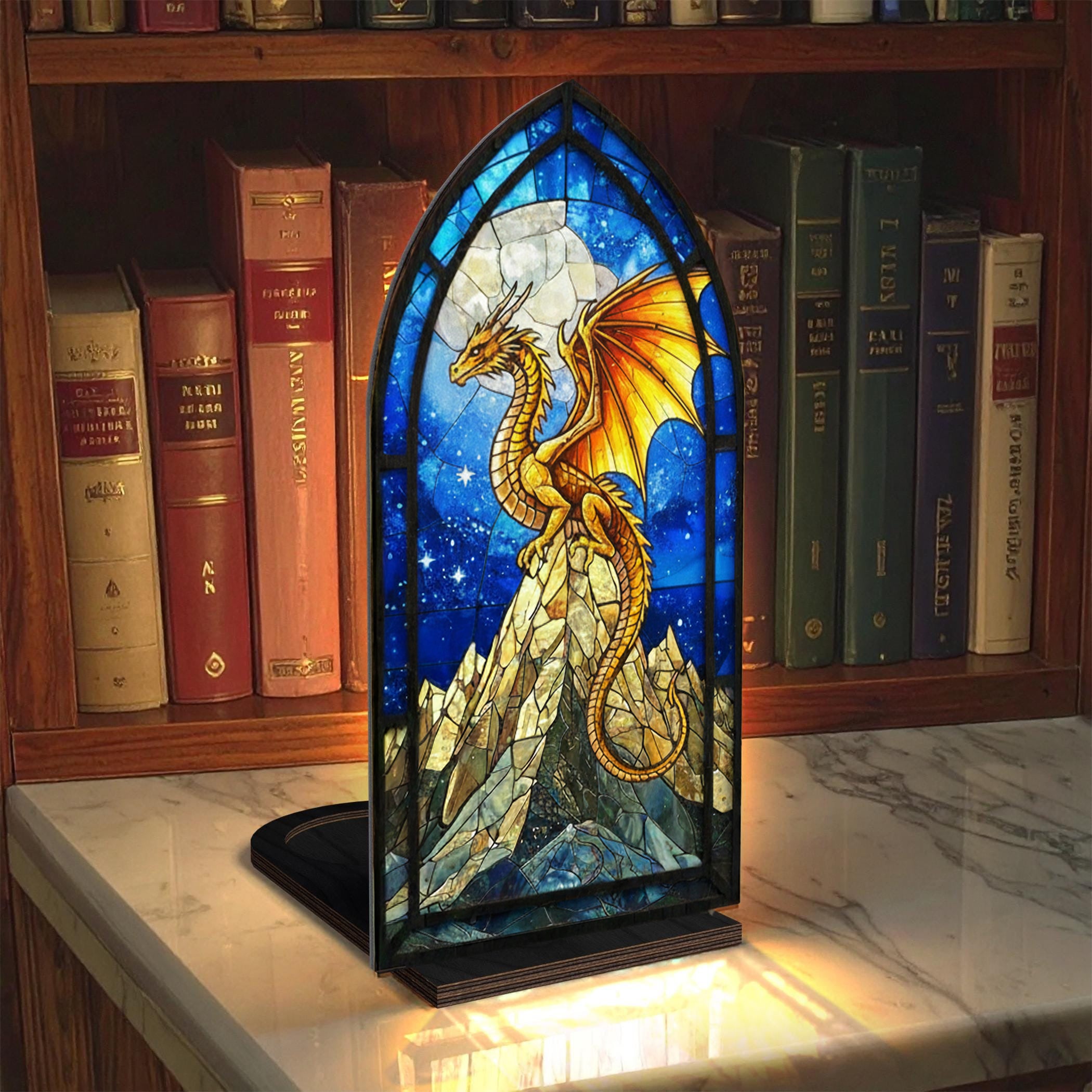 Andarna Fourth Wing Dragon Book Nook, Fantasy Bookshelf Insert, Reader Decor, Bookish Gift, Fantasy Collectible BNVLR19