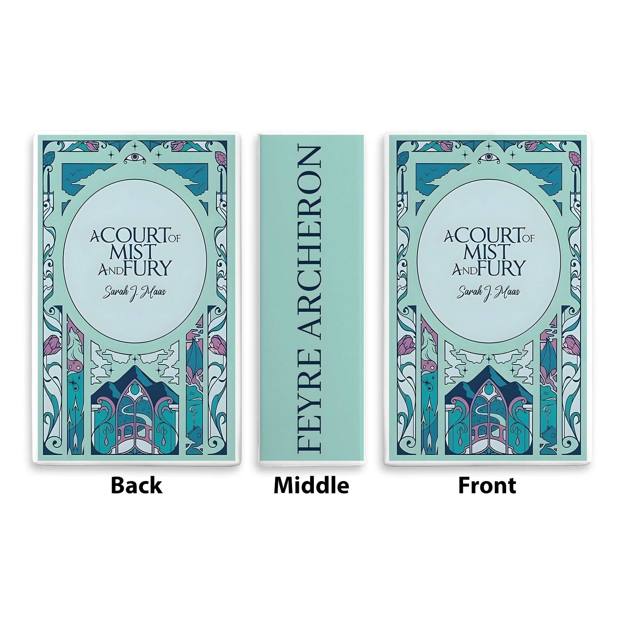 A Court of Mist and Fury Book Vase, Ceramic Fantasy Decor, Night Court Inspired Gift for Sarah J. Maas Fans CVVRL19