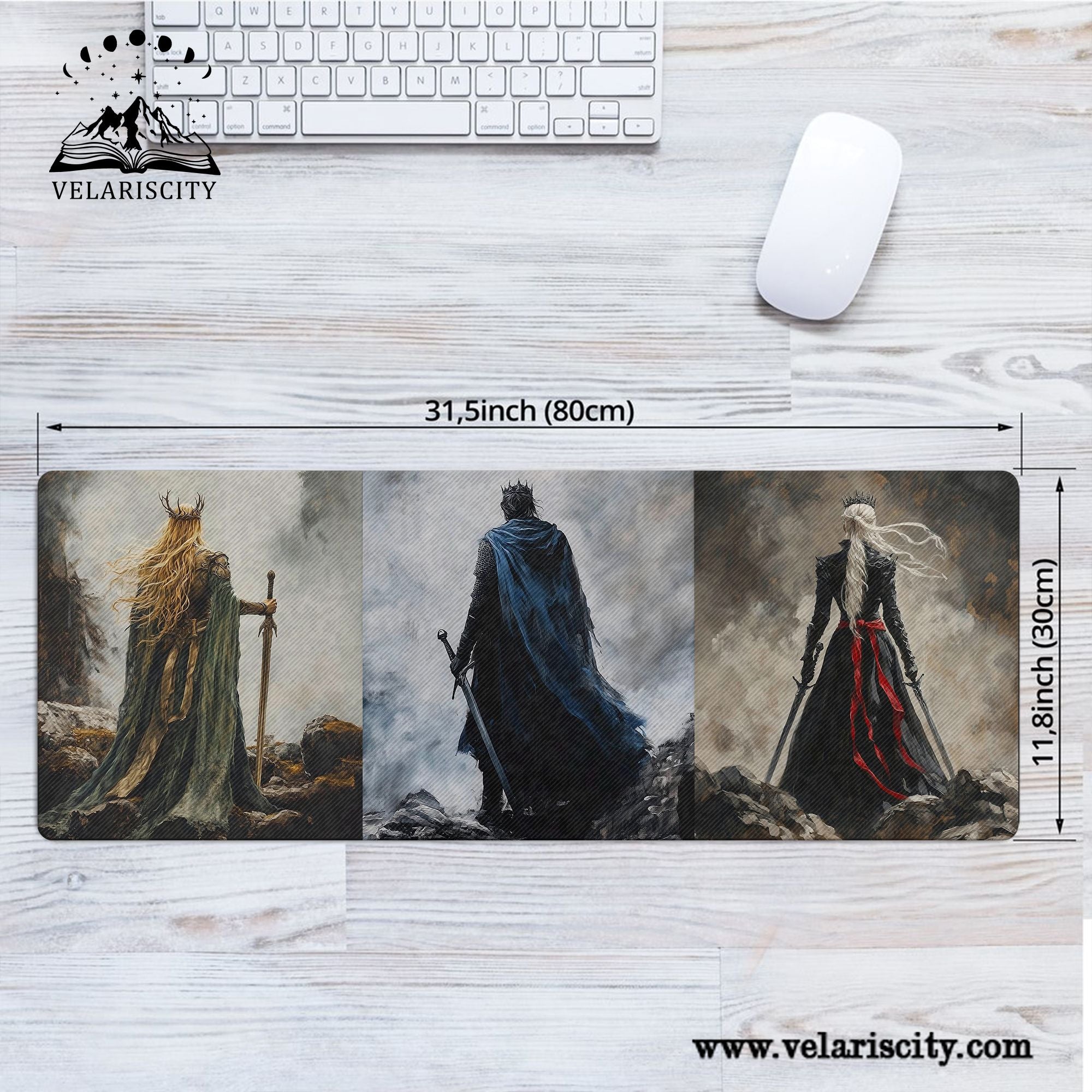 Throne of Glass Desk Mat, Manon Blackbeak, Dorian Havilliard, Aelin Galathynius Mouse Pad, Sarah J Maas Inspired Desk Pad DMVLR25