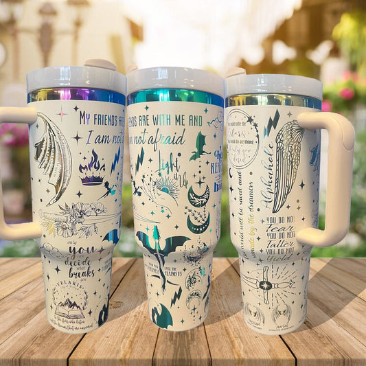 Acotar Tumbler 30oz/40oz, Velaris City Tumbler 30oz/40oz, Velaris Bookish Gift. VLR17