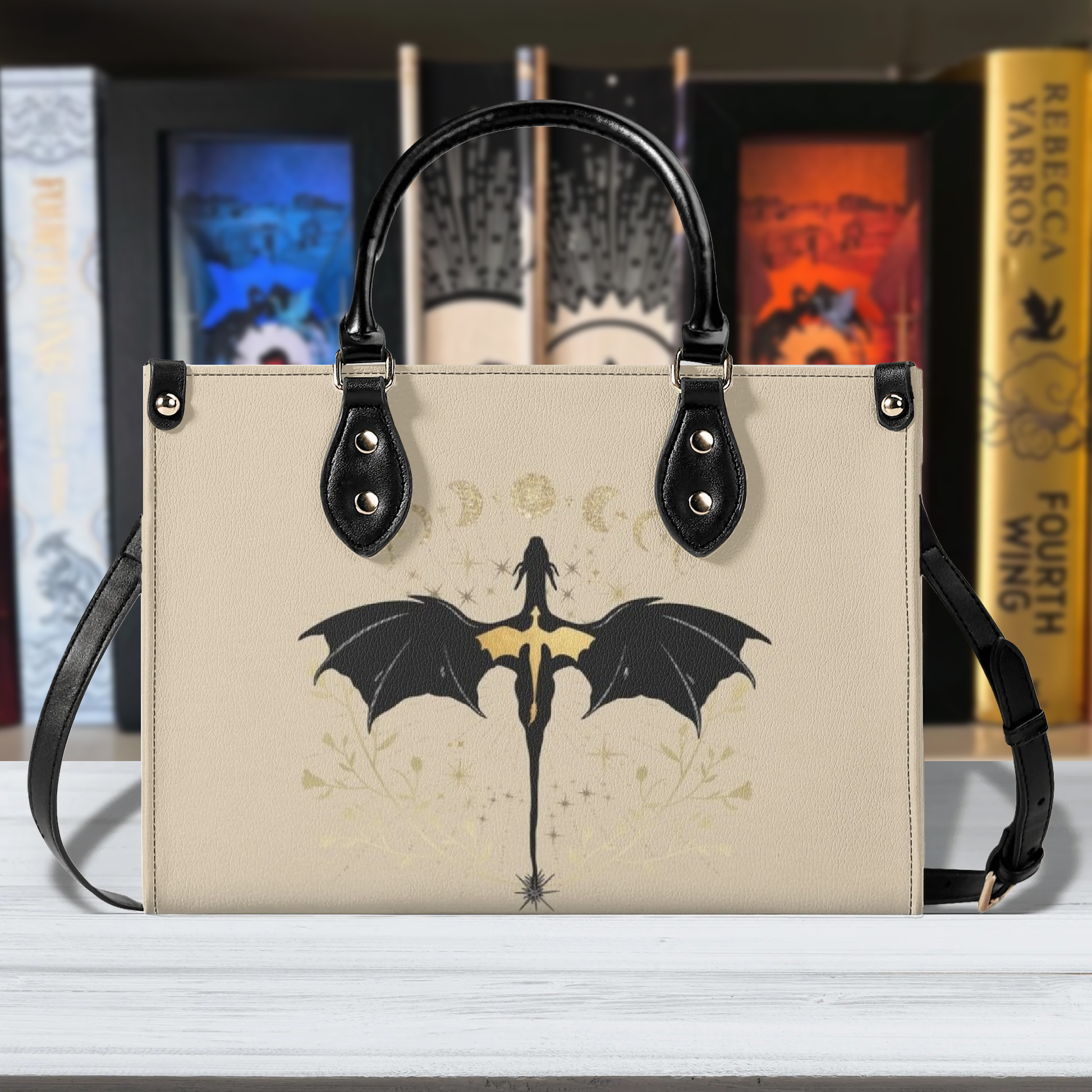 Fourth Wing Inspired Dragon Rider Leather Bag, Fourth Wing Inspired Bag, Personalized Leather Bag, Fantasy Leather Handbag, Perfect Gift for Women. HBVLR21