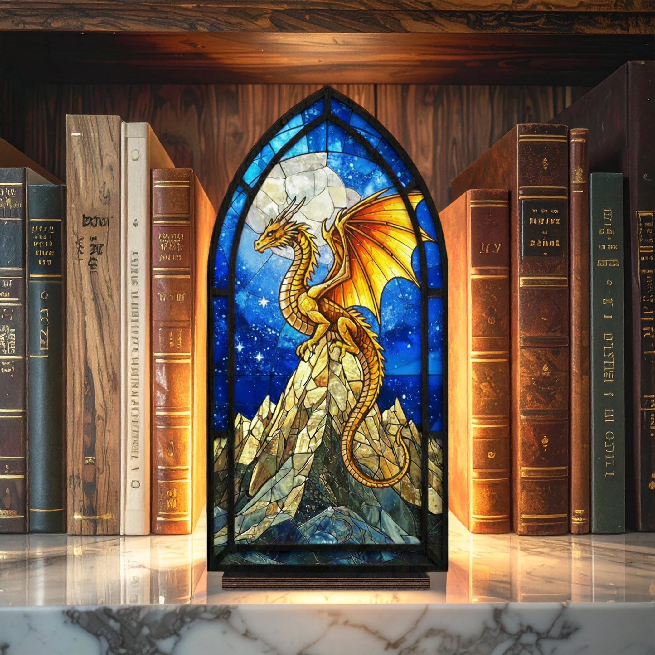 Andarna Fourth Wing Dragon Book Nook, Fantasy Bookshelf Insert, Reader Decor, Bookish Gift, Fantasy Collectible BNVLR19