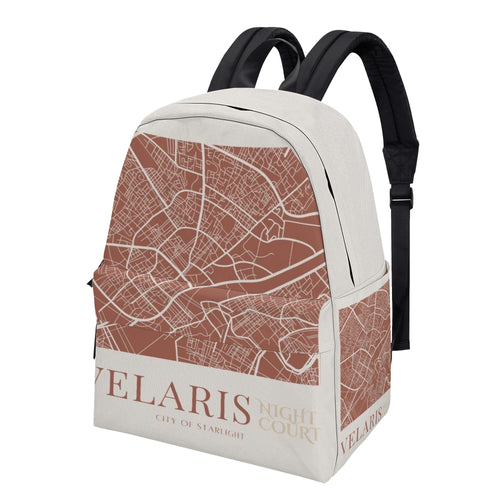 ACOTAR Backpack, Velaris City Map, Night Court Design, Book Lover Gift BPVLR19