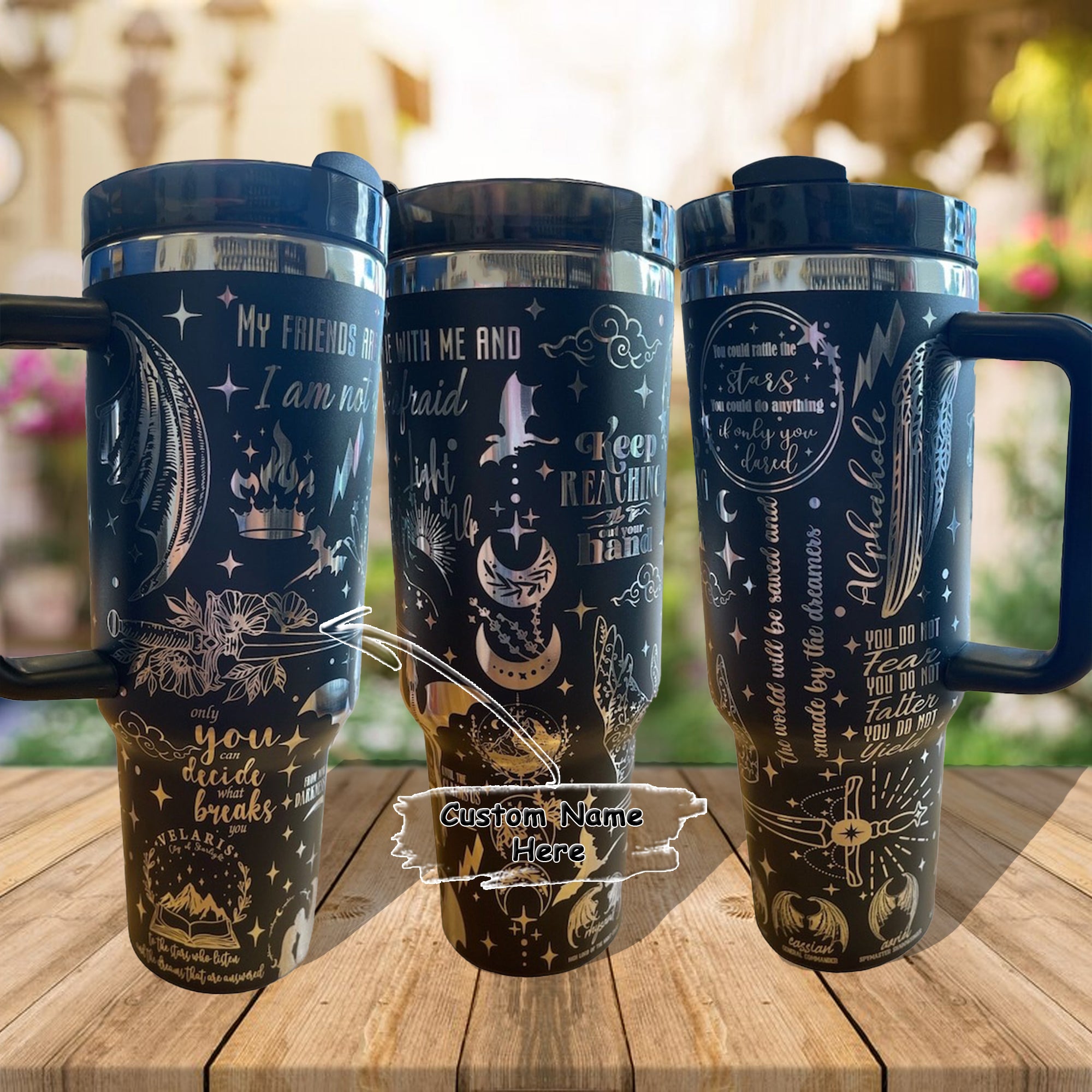 Acotar Tumbler 30oz/40oz, Velaris City Tumbler 30oz/40oz, Velaris Bookish Gift. VLR17
