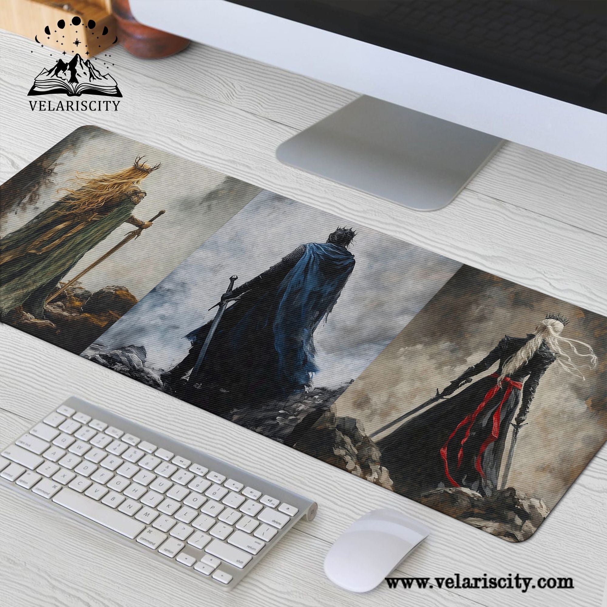 Throne of Glass Desk Mat, Manon Blackbeak, Dorian Havilliard, Aelin Galathynius Mouse Pad, Sarah J Maas Inspired Desk Pad DMVLR25