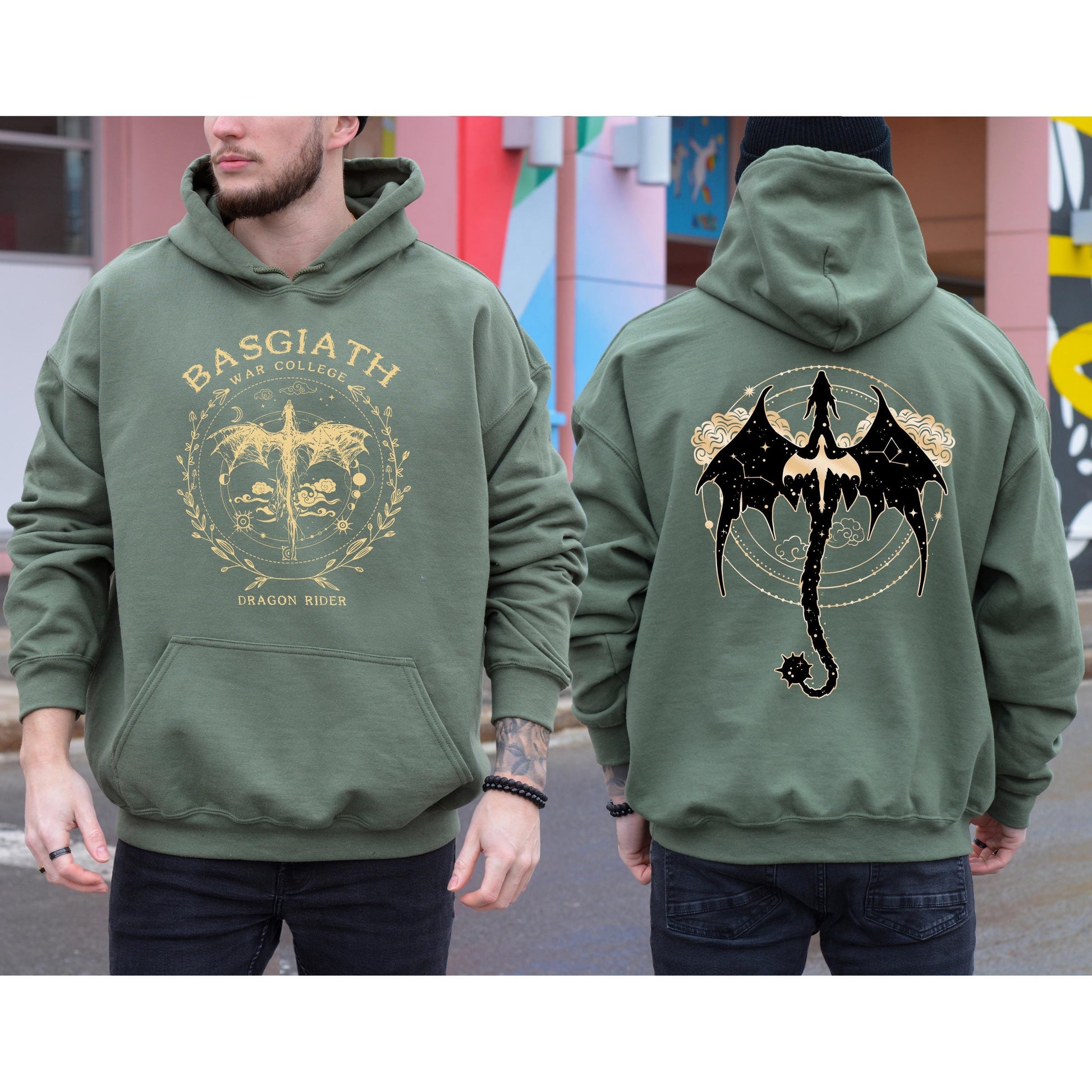 Comfort Colors  Fourth Wing Double-Sided Sweatshirt, Basgiath War College Hoodie, Basgiath War College Gift, Fourth Wing Sweatshirt, Bookish Dragon Rider CFVLR29