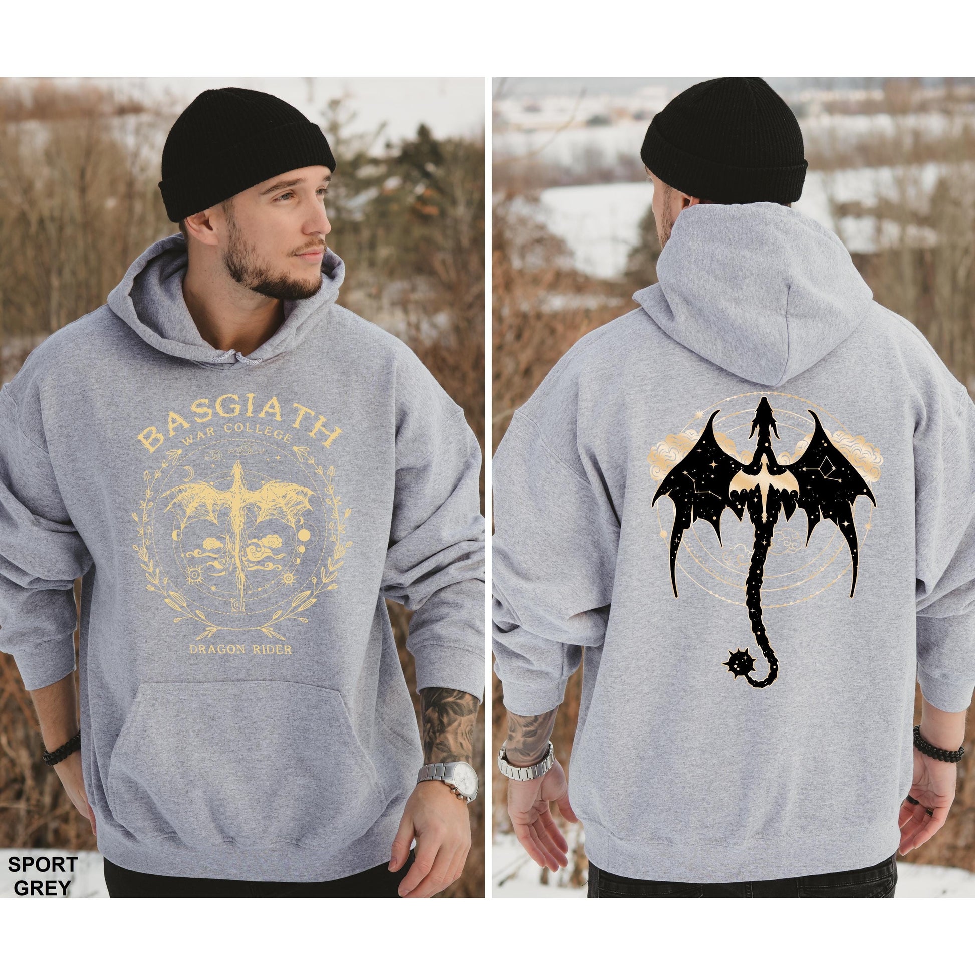 Comfort Colors  Fourth Wing Double-Sided Sweatshirt, Basgiath War College Hoodie, Basgiath War College Gift, Fourth Wing Sweatshirt, Bookish Dragon Rider CFVLR29