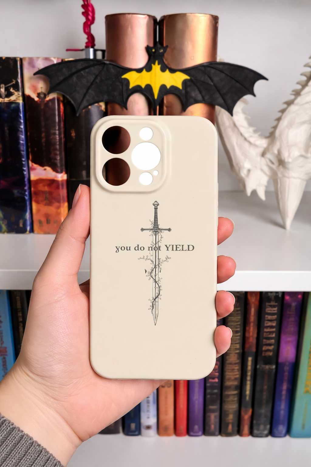 Aelin 'You Do Not Yield' iPhone Case, Throne of Glass Quote, Sword and Vines Design, Fantasy Book Lover Phone Cover, PCVLR94