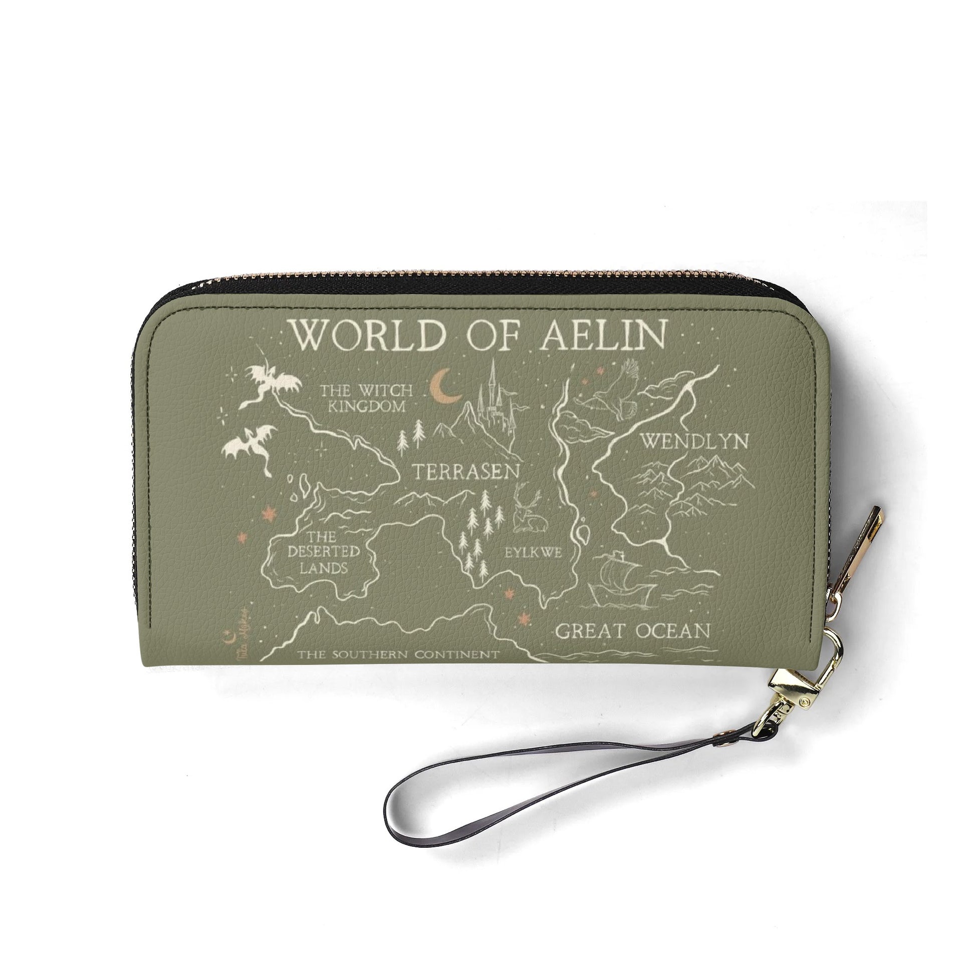 World Of Aelin Leather Bag, Throne Of Glass Inspired Bag, Personalized Leather Bag, Fantasy Leather Handbag, Perfect Gift for Women. HBVLR22