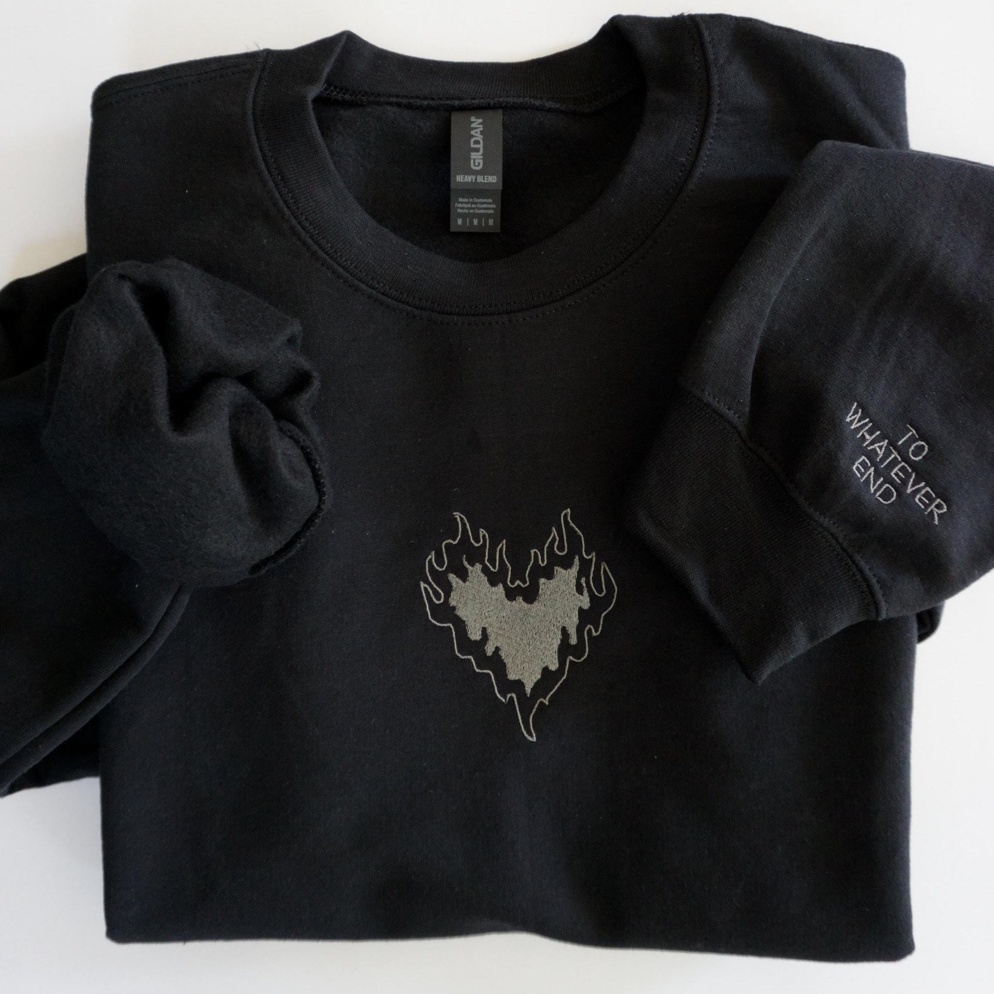 Fireheart SJM Throne of Glass Embroidered Crewneck Sweatshirt VEMB43