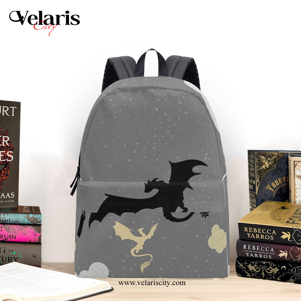 Fourth Wing Backpack, Fourth Wing Inspired Dragon, Winter Themed Book Bag, Gift for Readers BPVLR22