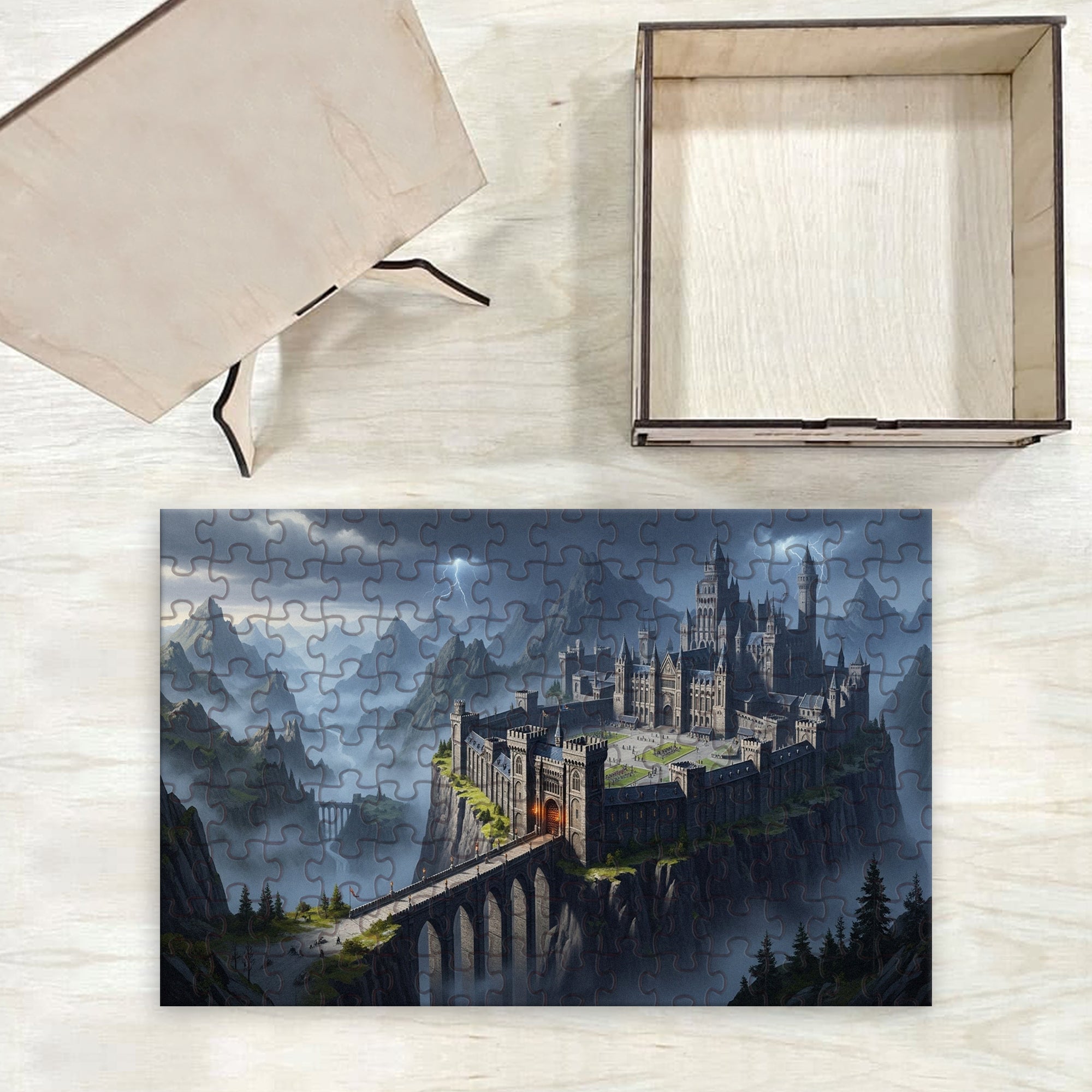 Fourth Wing Wooden Puzzle, Basgiath War College Castle, Fantasy Jigsaw Puzzle for Book Lovers PVLR22