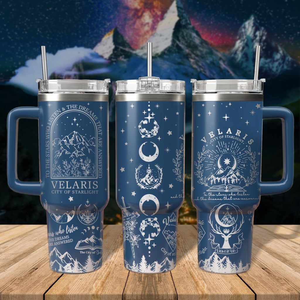 Velaris City of Starlight Tumbler 30oz/40oz, Acotar Tumbler, Velaris Bookish Gift. VLR27