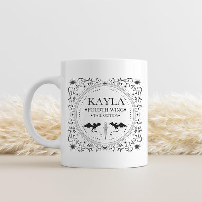 Fourth Wing Custom gift Mug Personalized Book Lover Gift for Book Club Custom Book Lover Gift ACOTAR Xaden Rhysand MGVLR22