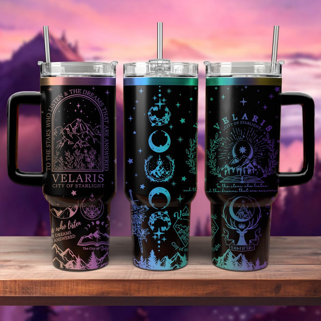 Velaris City of Starlight Tumbler 30oz/40oz, Acotar Tumbler, Velaris Bookish Gift. VLR27