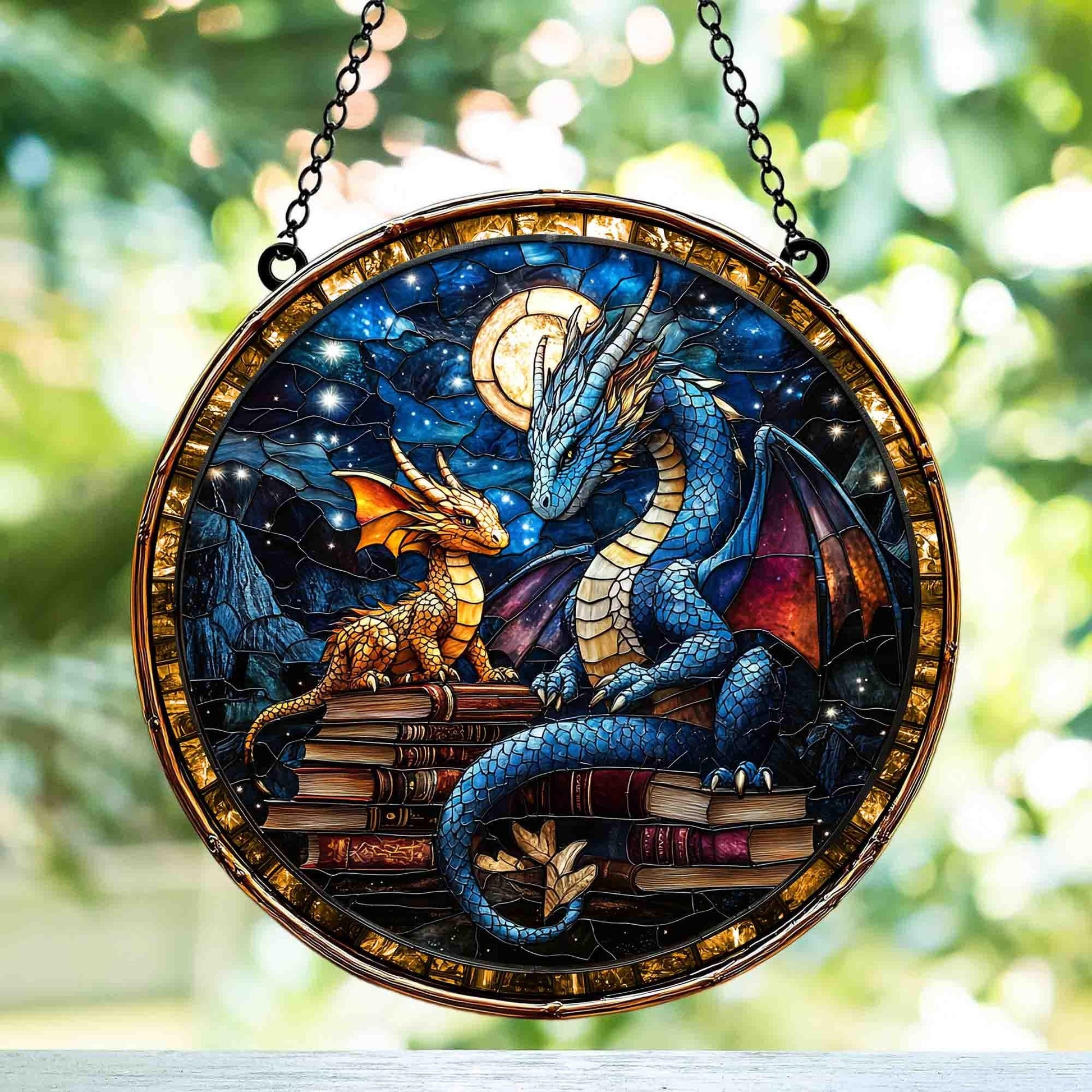 Fourth Wing Acrylic Suncatcher, Book Dragon Window Hanging, Fantasy Dragon Window Decor, Bookish Home Decor, Dragon Lover Gift SGVLR21