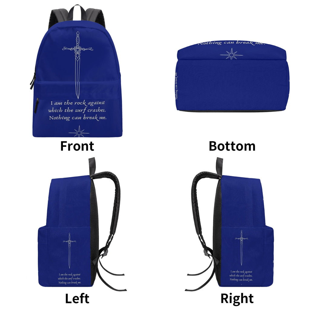Throne of Glass Backpack, Rock Against Surf Quote, Fantasy Bookish Gift for Readers BPVLR21