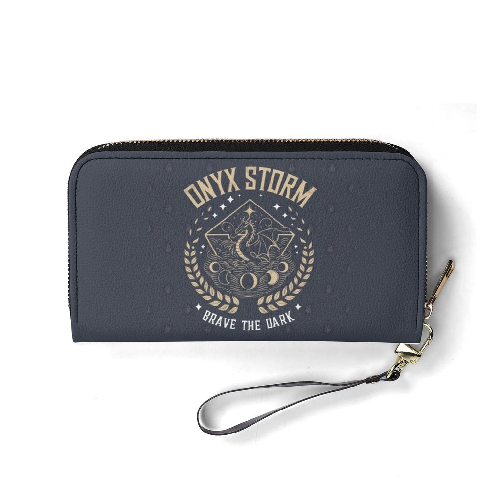 Onyx Storm Leather Bag, Brave The Dark Inspired Bag, Personalized Leather Bag, Fantasy Leather Handbag, Perfect Gift for Women. HBVLR23